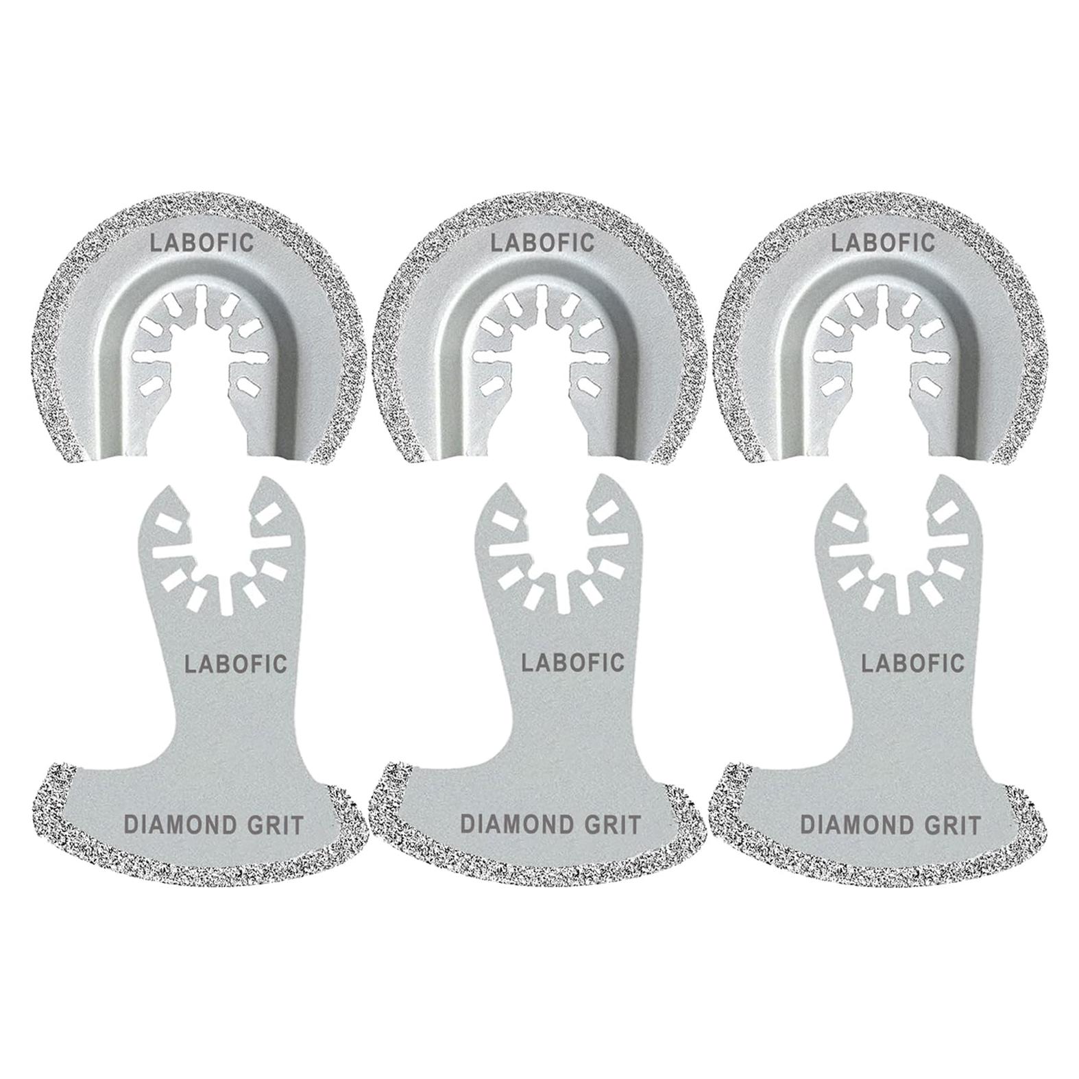Juego de 6 Cuchillas Oscilantes de Diamante LABOFiC 2.54mm