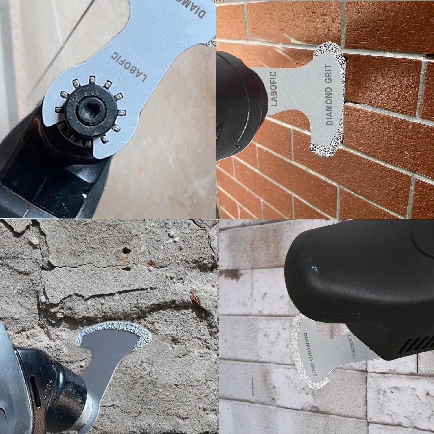 Juego de 6 Cuchillas Oscilantes de Diamante LABOFiC 2.54mm