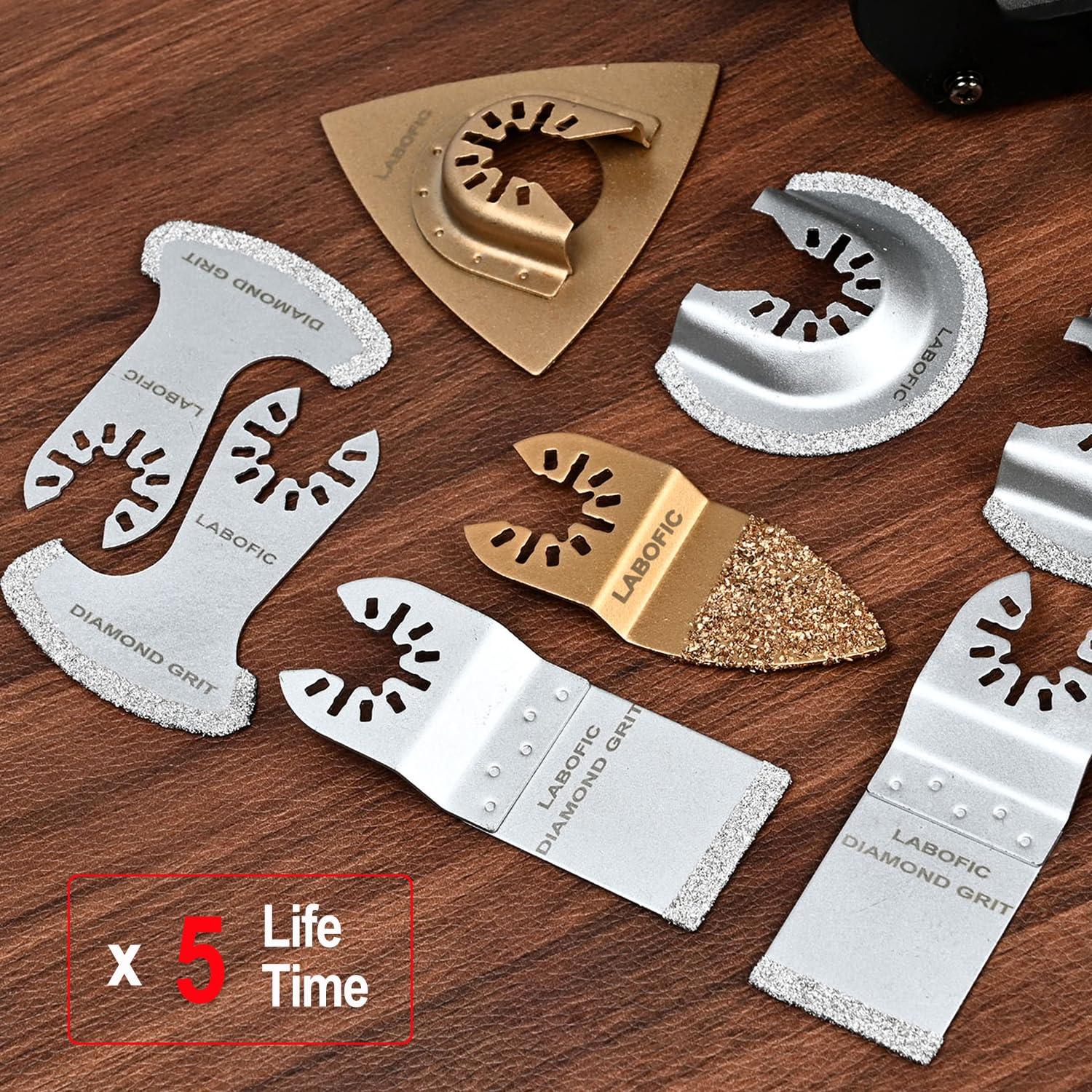 Juego de 6 Cuchillas Oscilantes de Diamante LABOFiC 2.54mm