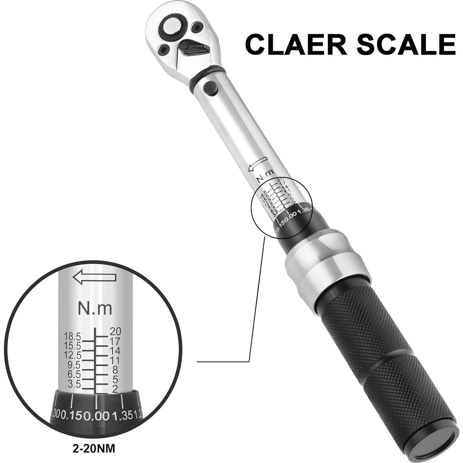 Juego de Llave de Torque COTOUXKER 2-20 Nm 1/4" para Bicicleta