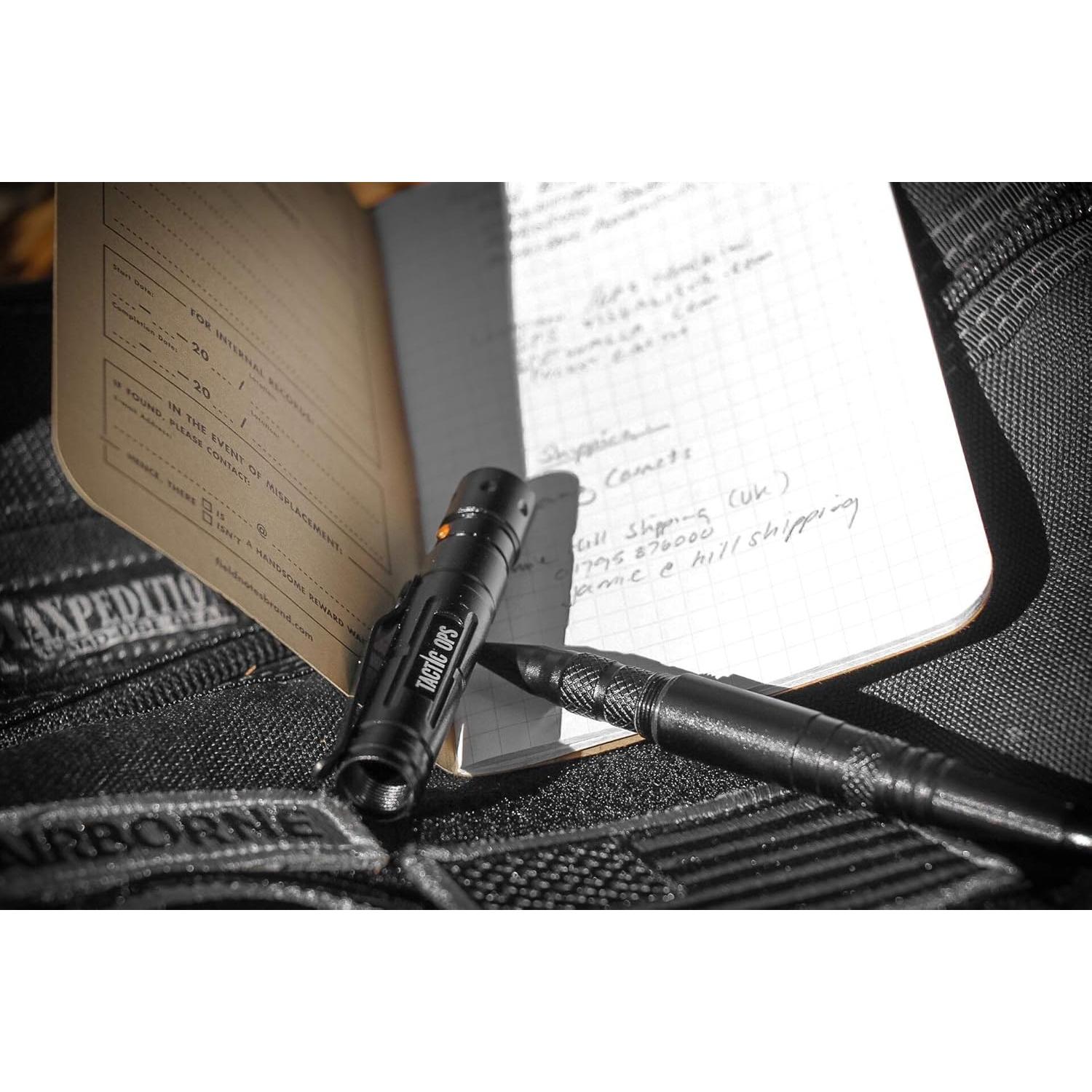 Bolígrafo Táctico de Autodefensa Tactic Ops con Linterna LED