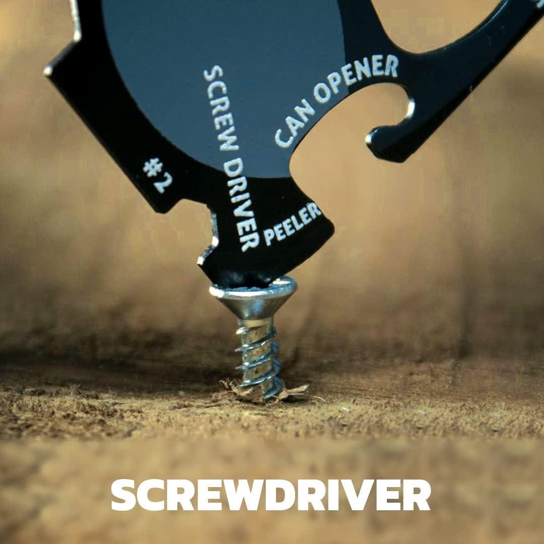 Wallet Ninja Multiherramienta 18 en 1 Acero Inoxidable Rojo