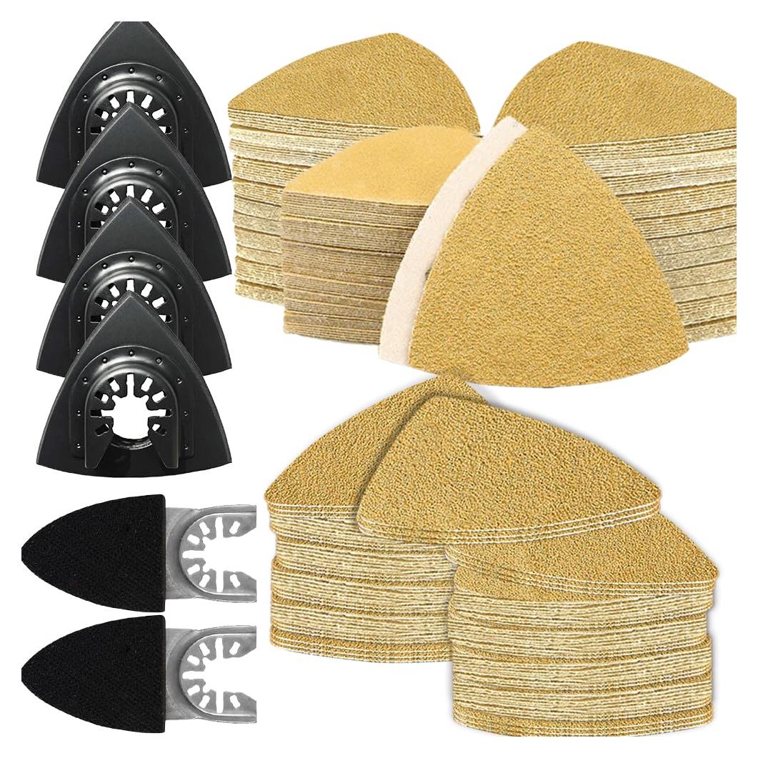 Kit de Almohadillas de Lijado Gulrear 206PCS para Herramientas Oscilantes