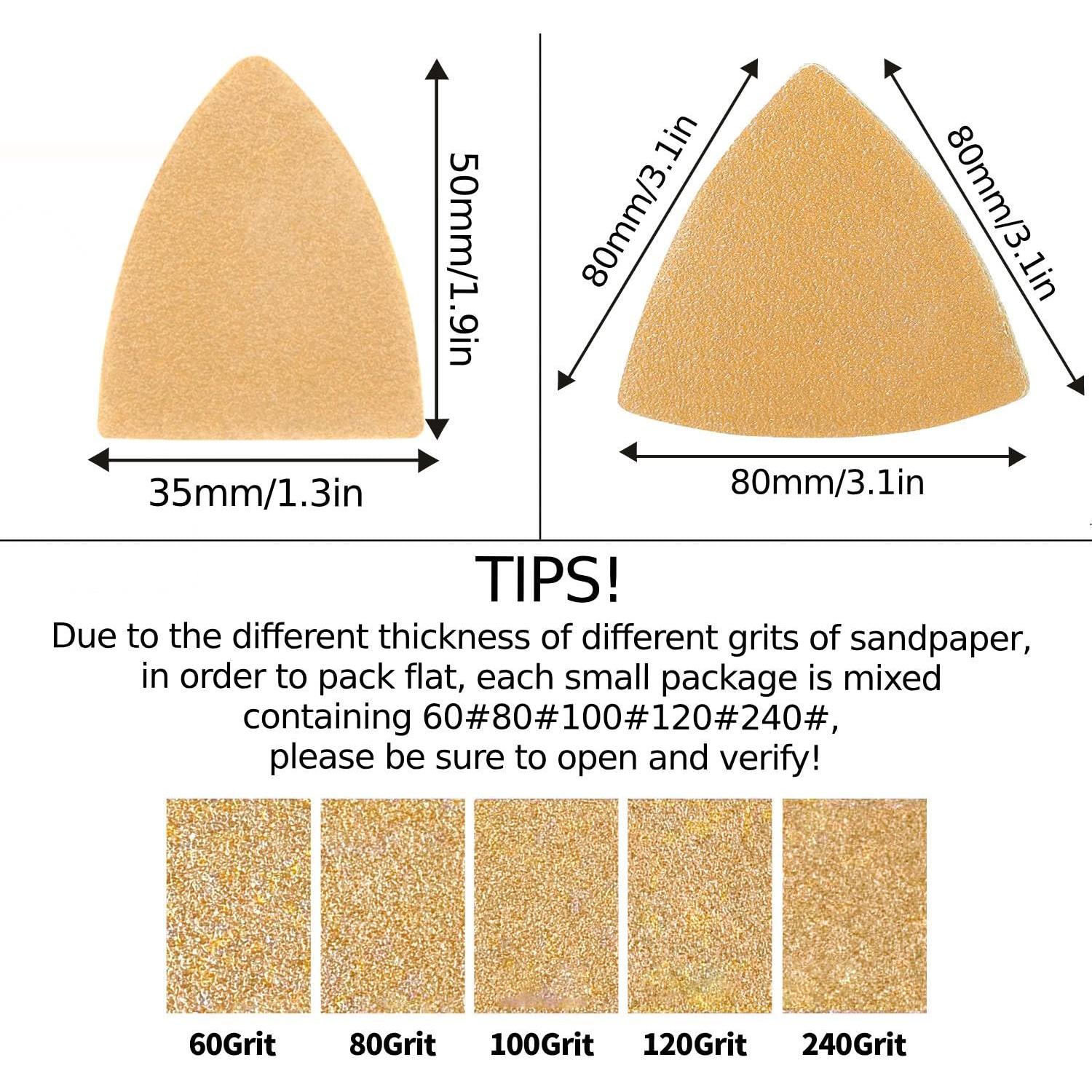Kit de Almohadillas de Lijado Gulrear 206PCS para Herramientas Oscilantes