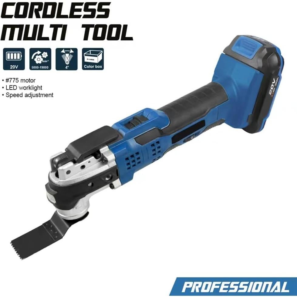 Herramienta Oscilante Inalámbrica Hancaner 20V 2.0Ah 6 Velocidades