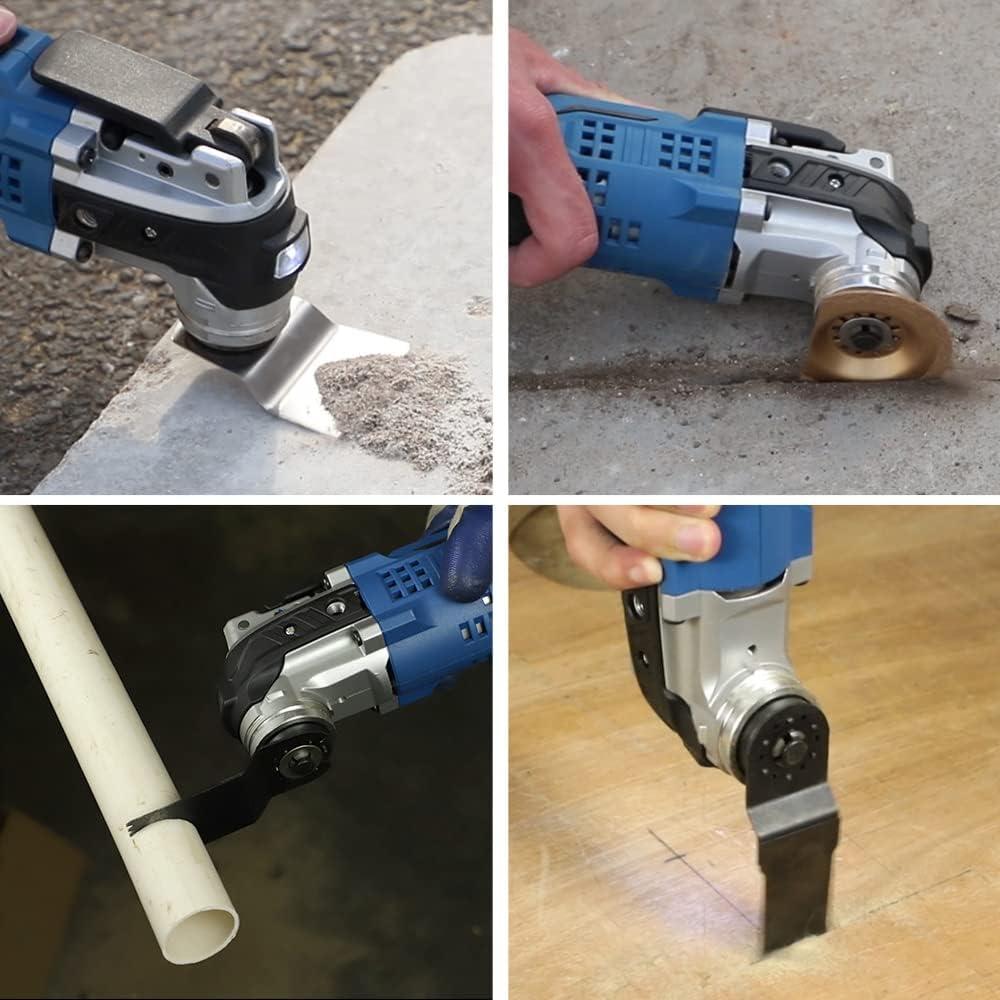 Herramienta Oscilante Inalámbrica Hancaner 20V 2.0Ah 6 Velocidades