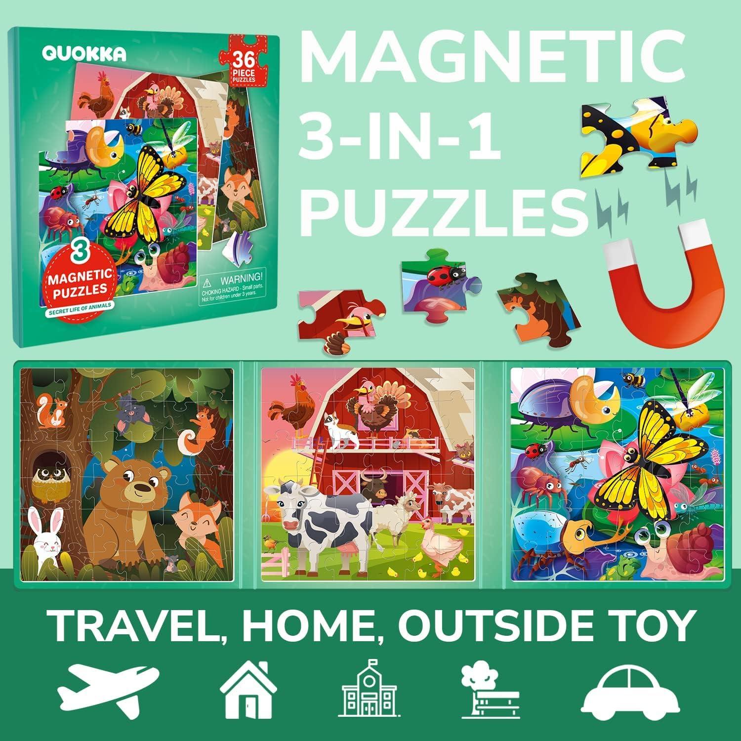 Puzzle Magnético Quokka 36 Piezas Granja para Niños