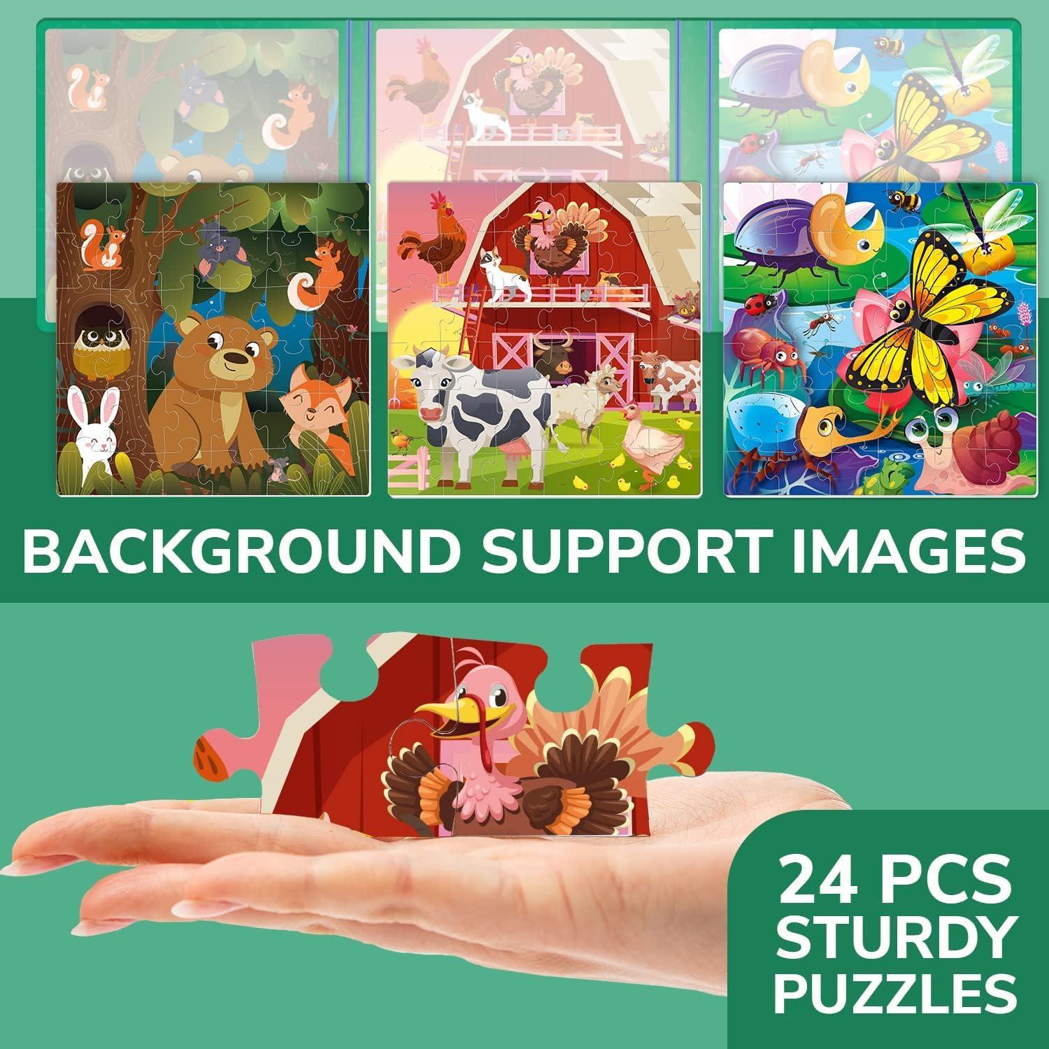 Puzzle Magnético Quokka 36 Piezas Granja para Niños