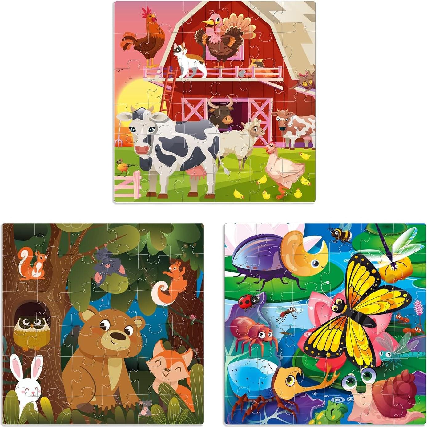 Puzzle Magnético Quokka 36 Piezas Granja para Niños