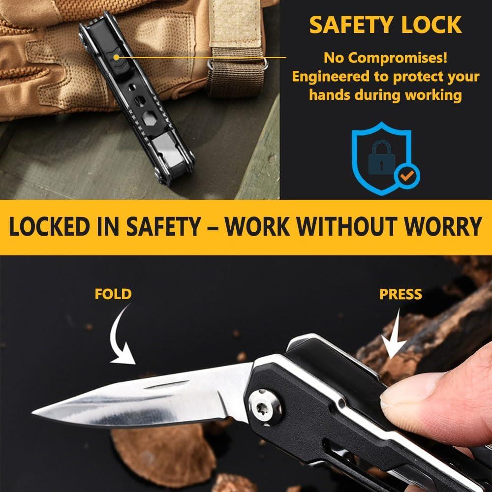 Multiherramienta 17 en 1 Logrand de Acero Inoxidable para Camping