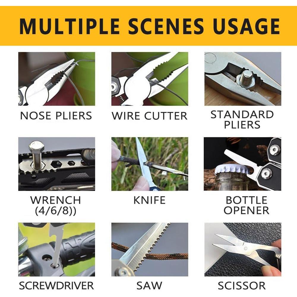 Multiherramienta 17 en 1 Logrand de Acero Inoxidable para Camping