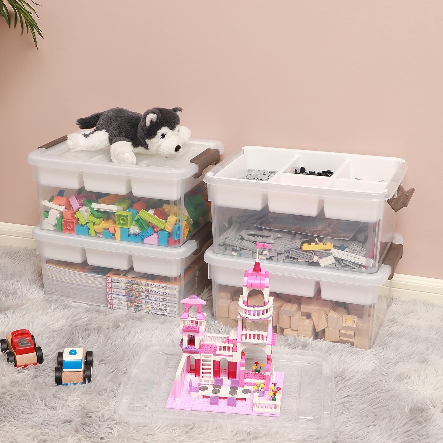 Caja de Almacenamiento Plástica Citylife 17L con Bandeja Extraíble