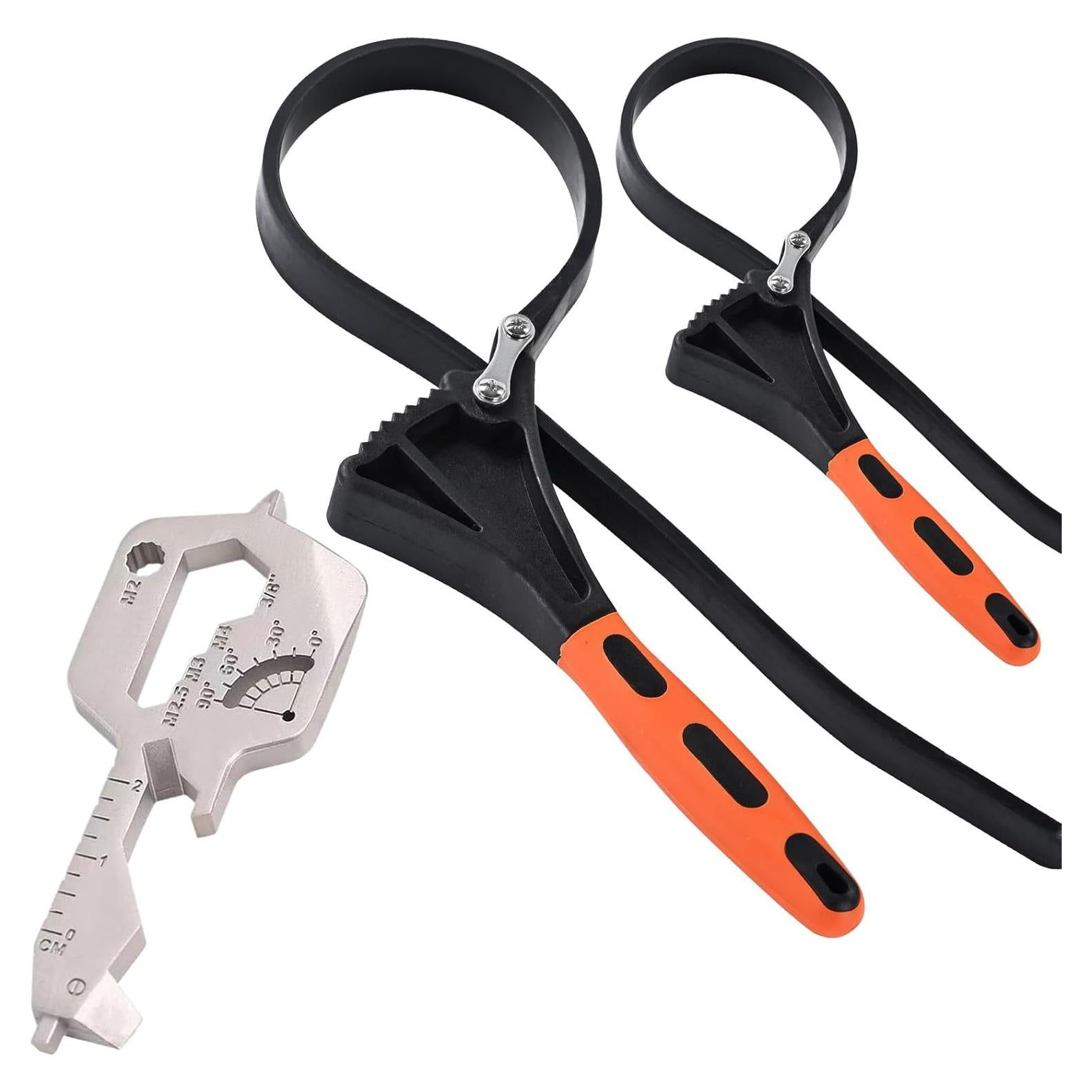 Juego de llaves de correa de goma 20 en 1 + multiherramienta