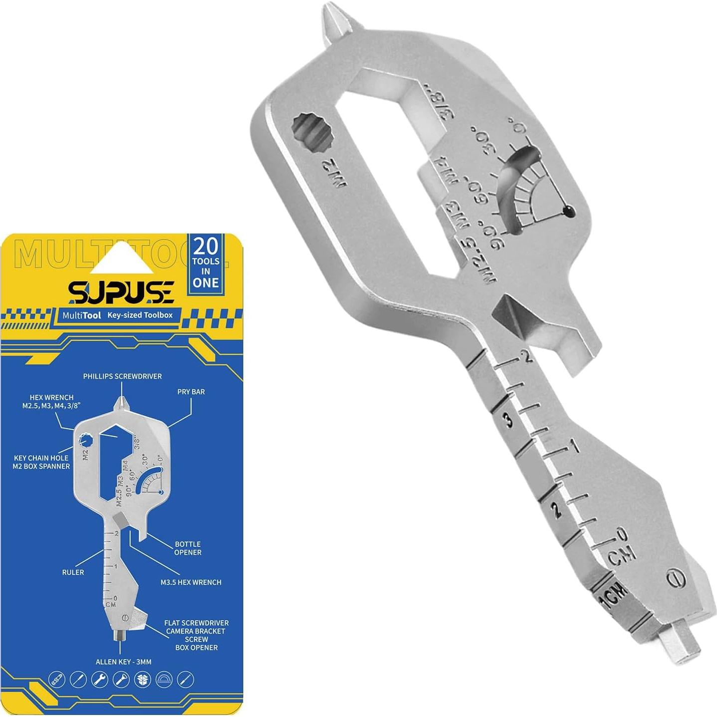 Juego de llaves de correa de goma 20 en 1 + multiherramienta