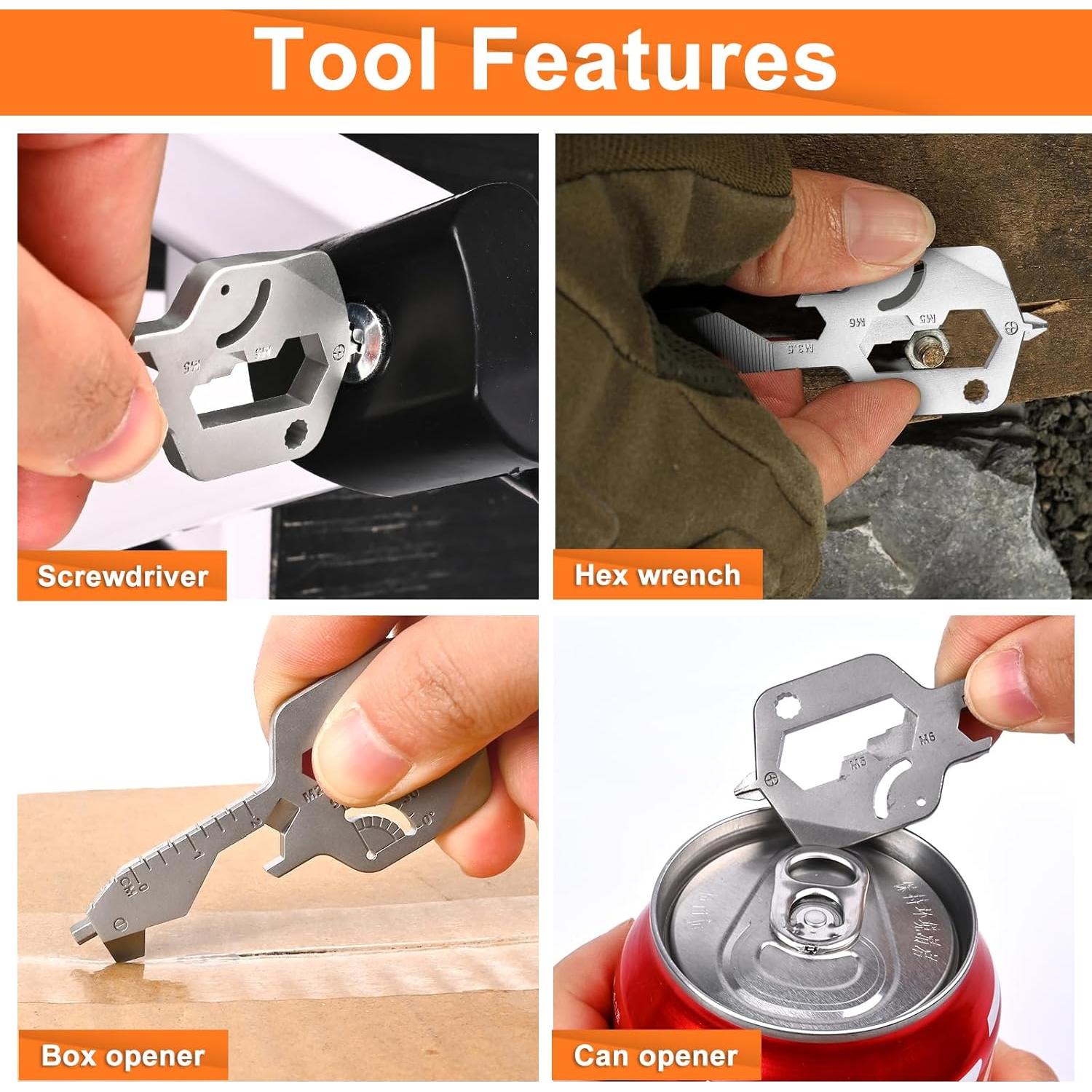 Juego de llaves de correa de goma 20 en 1 + multiherramienta