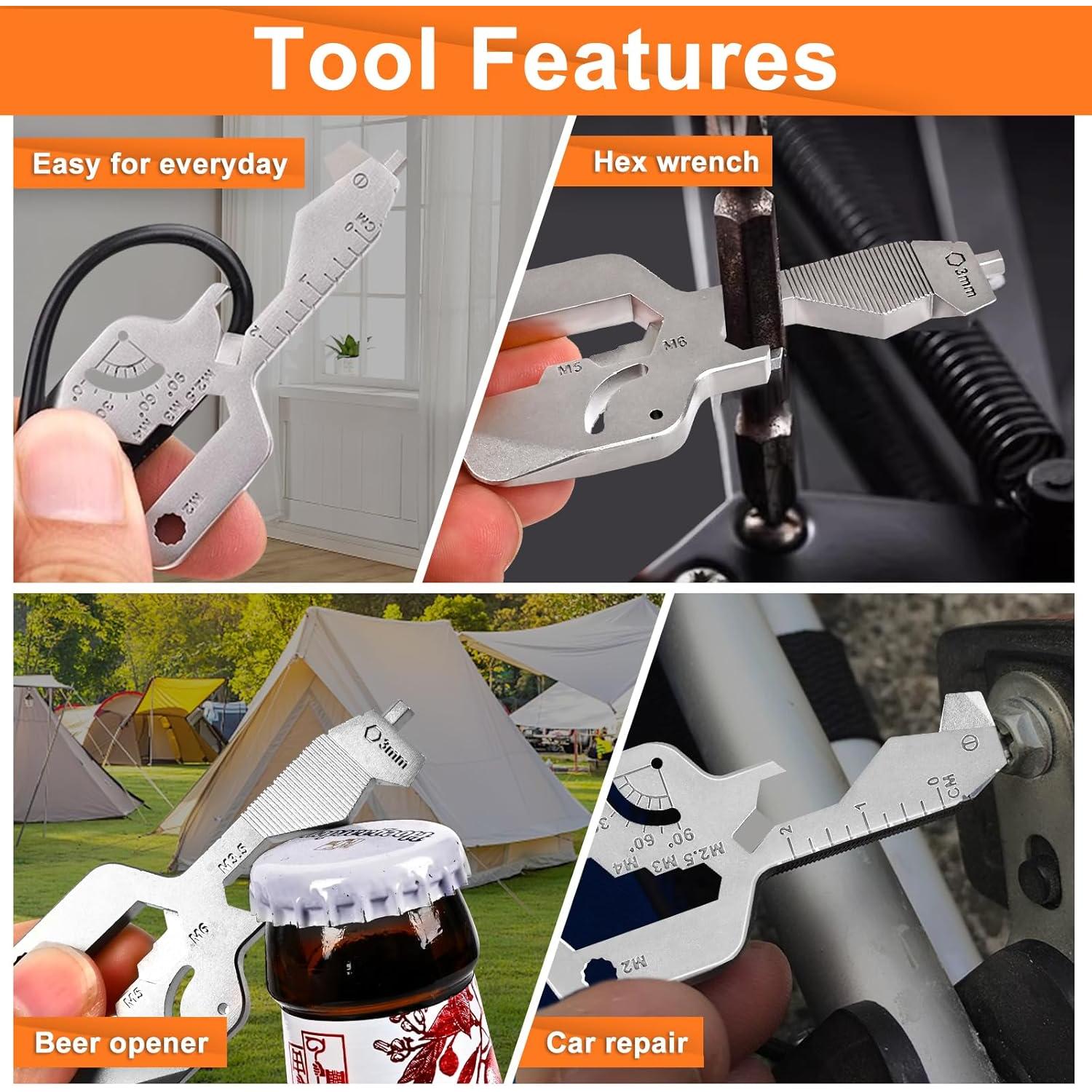 Juego de llaves de correa de goma 20 en 1 + multiherramienta