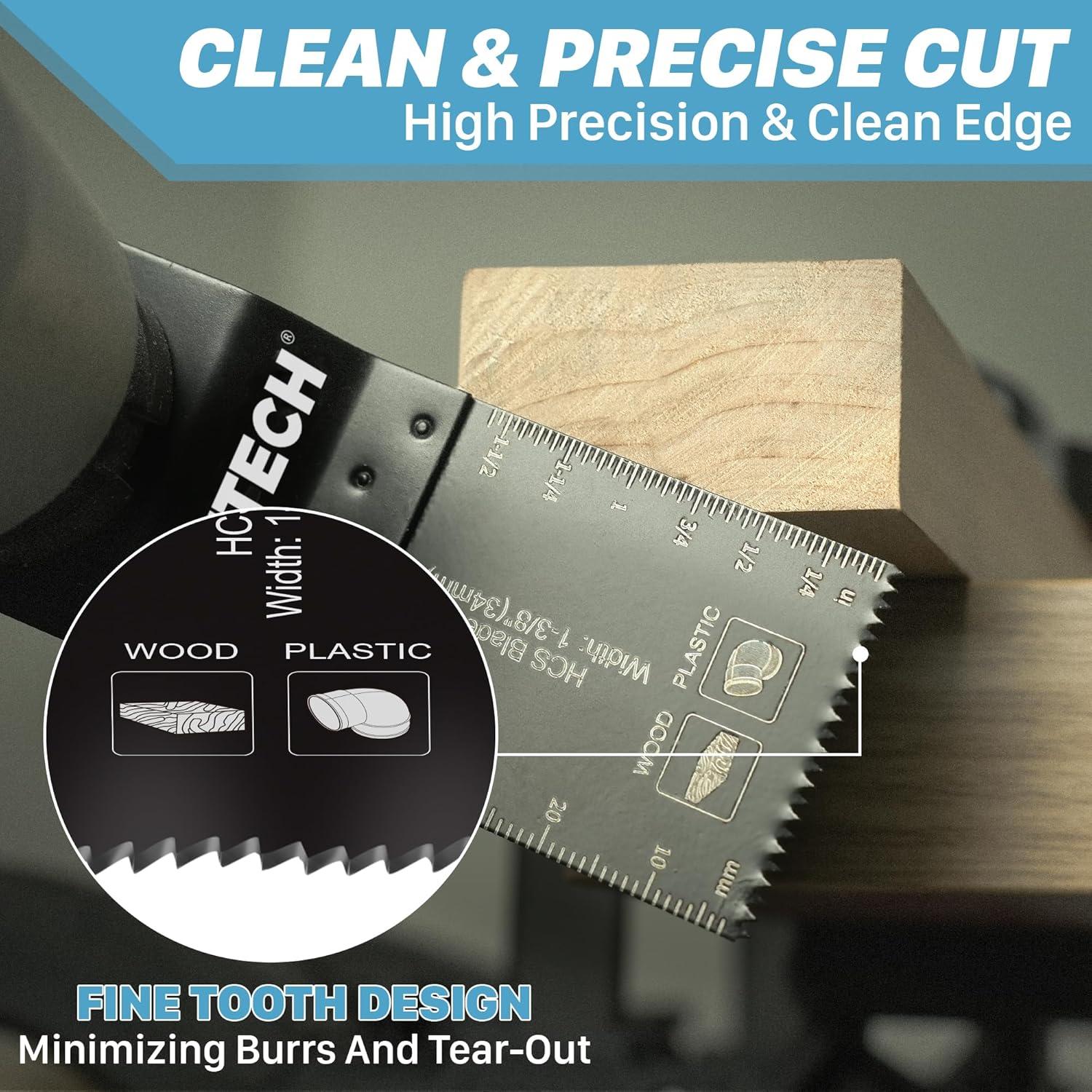 Paquete de 100 Hojas Universales KEENTECH para Herramienta Oscilante