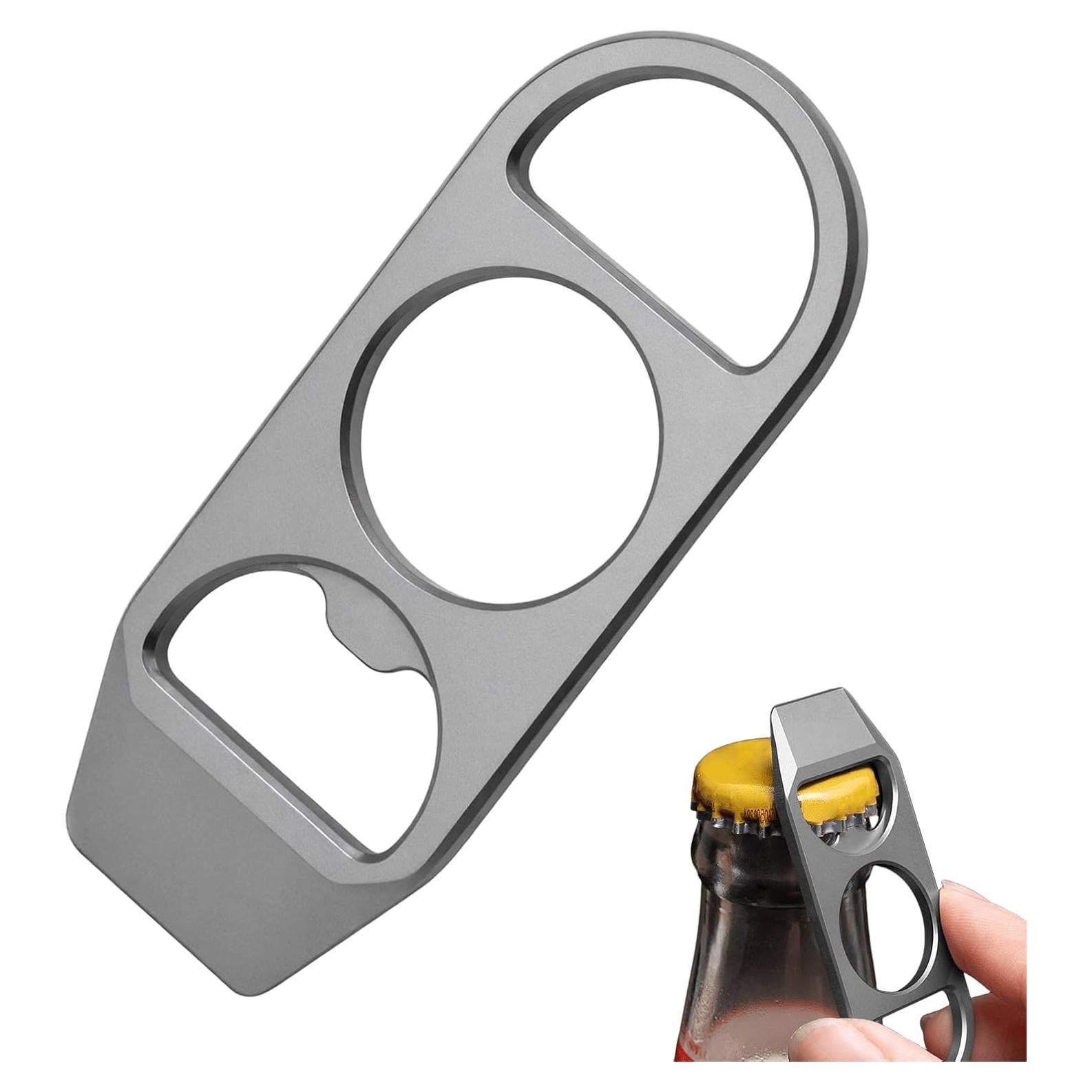 Abrebotellas de llavero IASINN de titanio EDC 62mm 68g