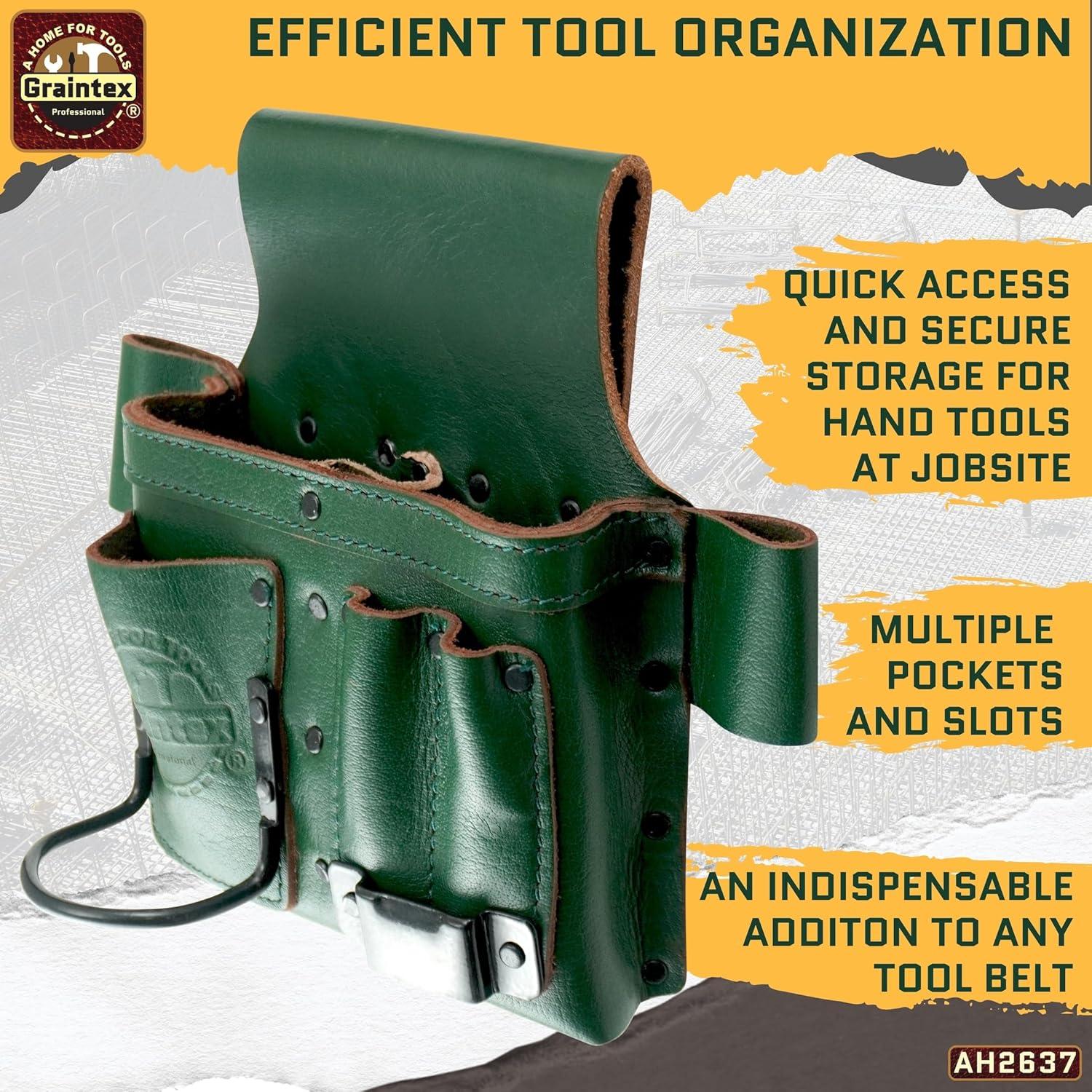 Soporte para Herramientas Graintex Embajador Cuero Verde