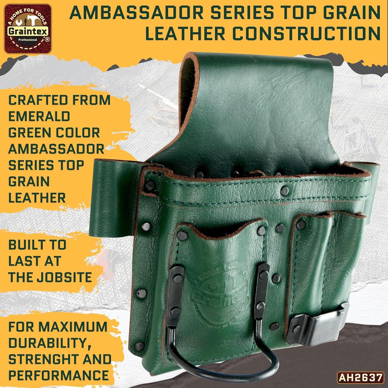 Soporte para Herramientas Graintex Embajador Cuero Verde