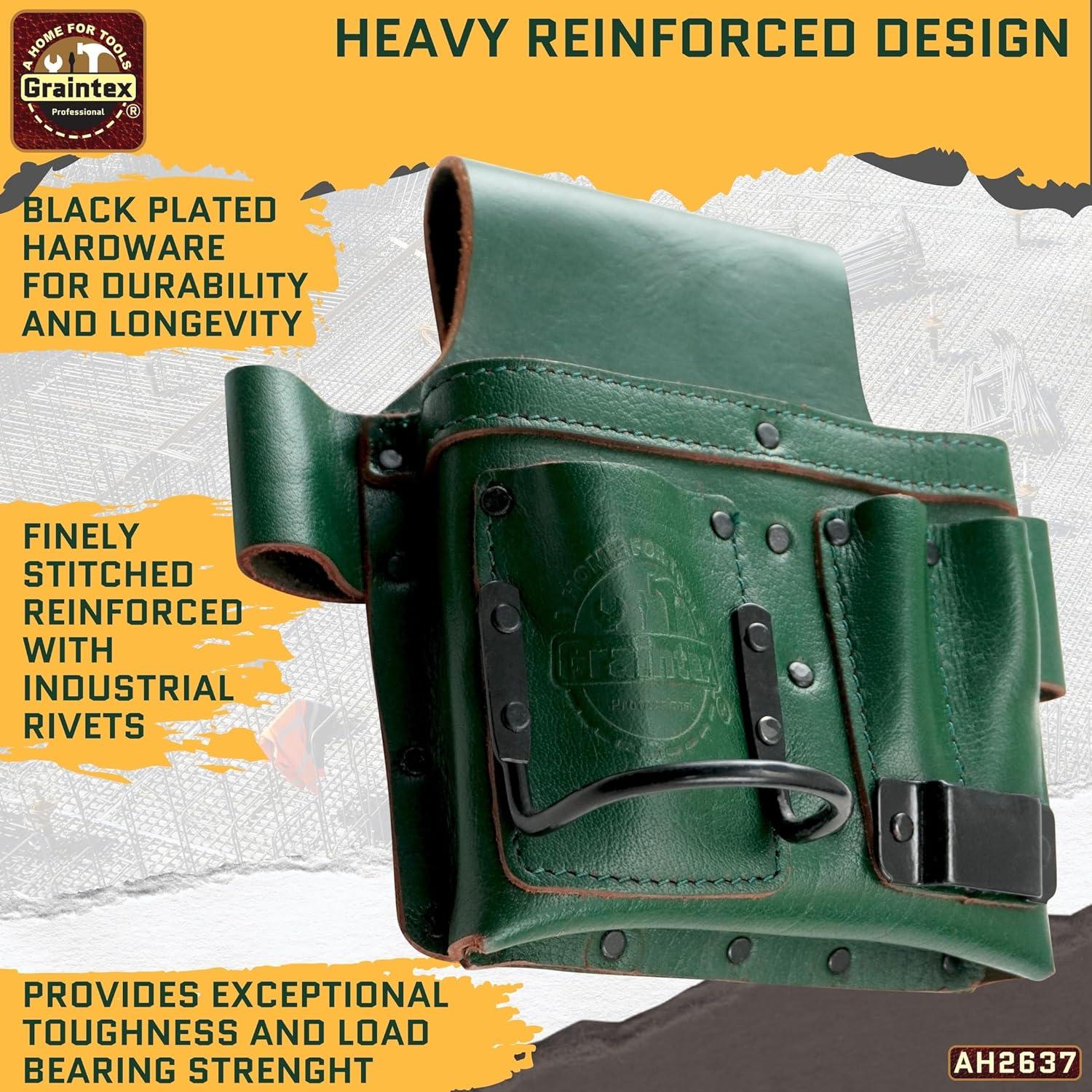 Soporte para Herramientas Graintex Embajador Cuero Verde
