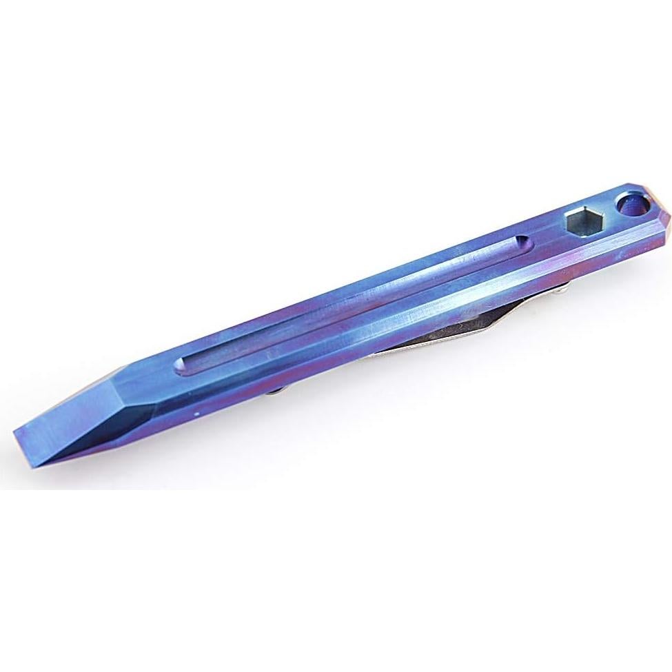 Barra de Palanca Multifuncional Just-Ti de Titanio 125mm Azul