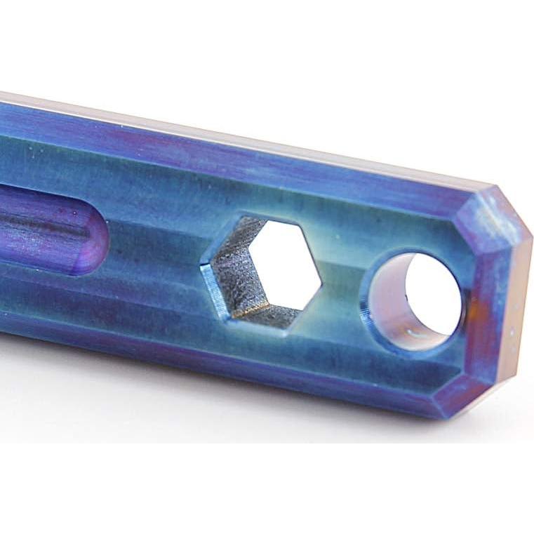 Barra de Palanca Multifuncional Just-Ti de Titanio 125mm Azul