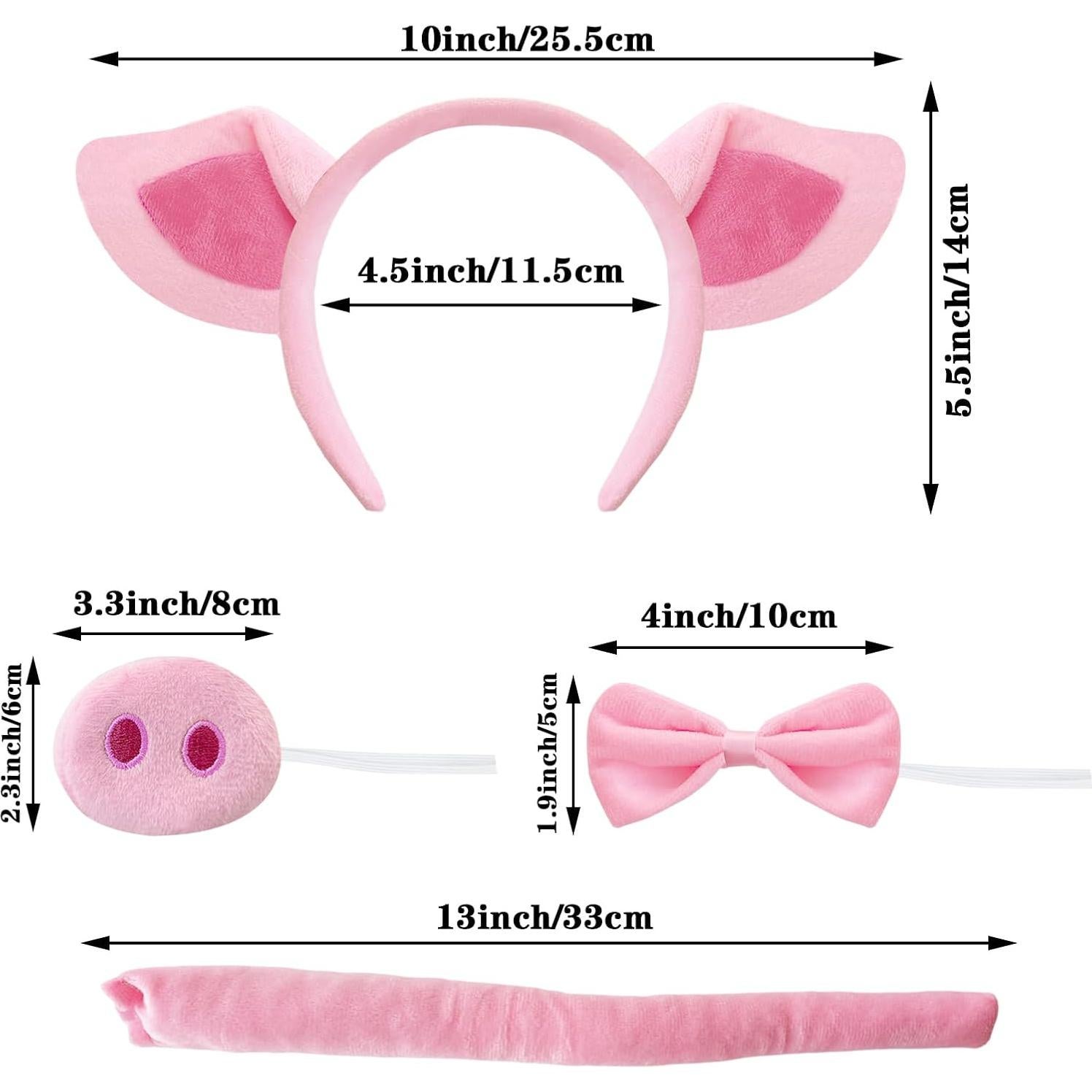 Disfraz de Cerdo para Niños con Accesorios Completos
