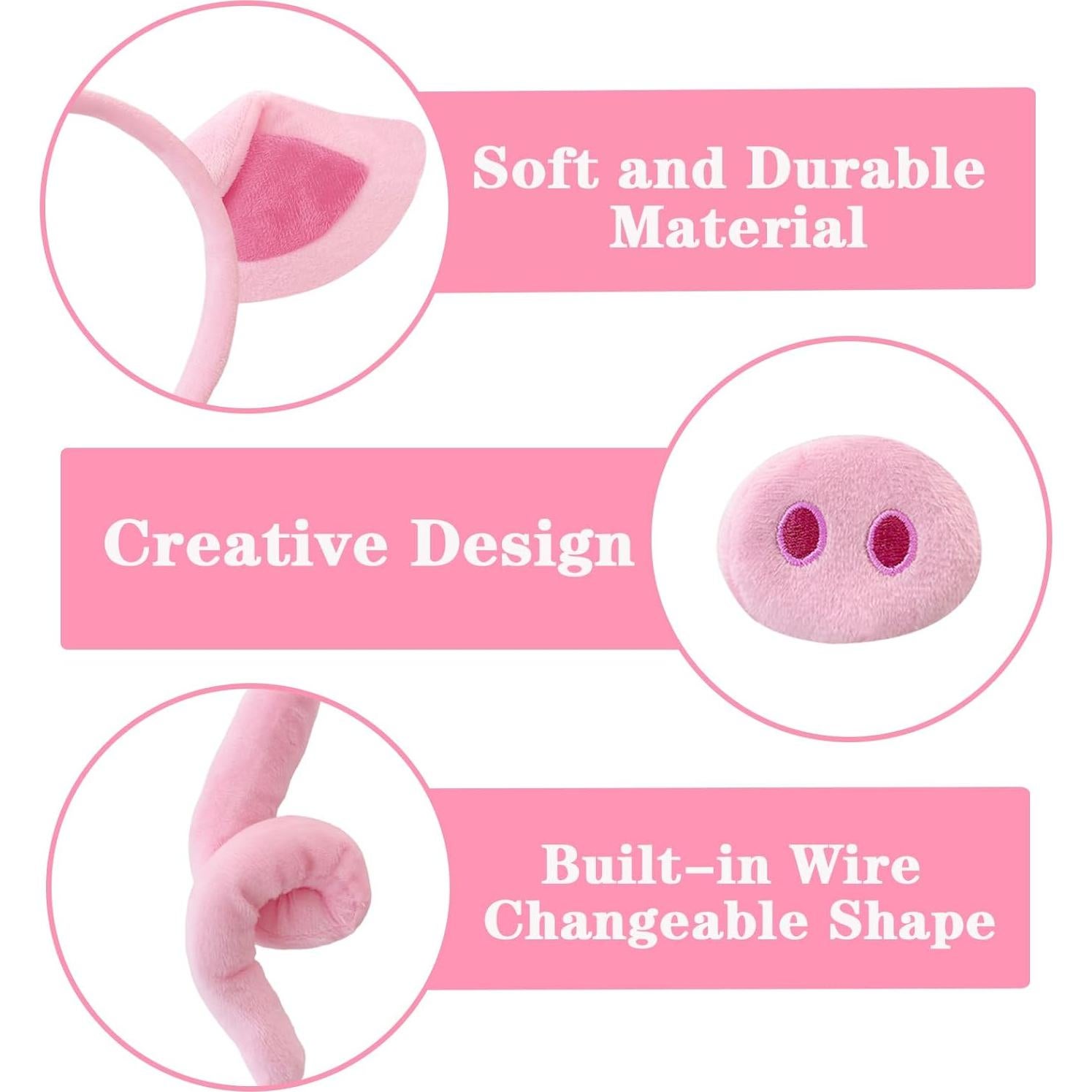 Disfraz de Cerdo para Niños con Accesorios Completos