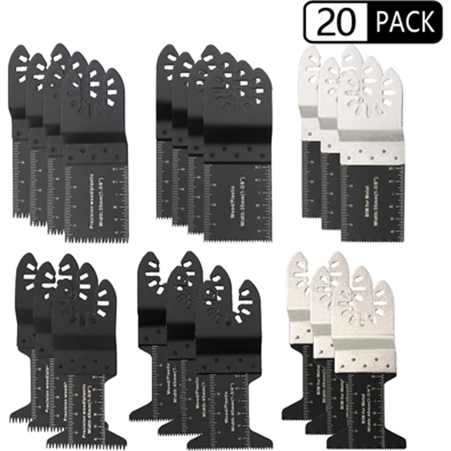 Hojas de Sierra Oscilante TECHTONGDA 20 Piezas para Madera y PVC