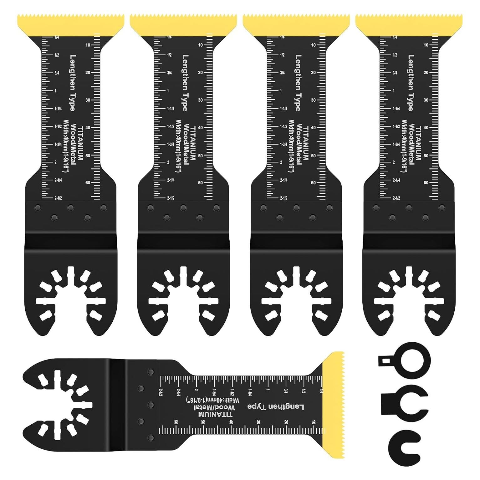 Juego de 5 Hojas de Sierra Oscilante PoDhey 6.99 cm Bimetálicas