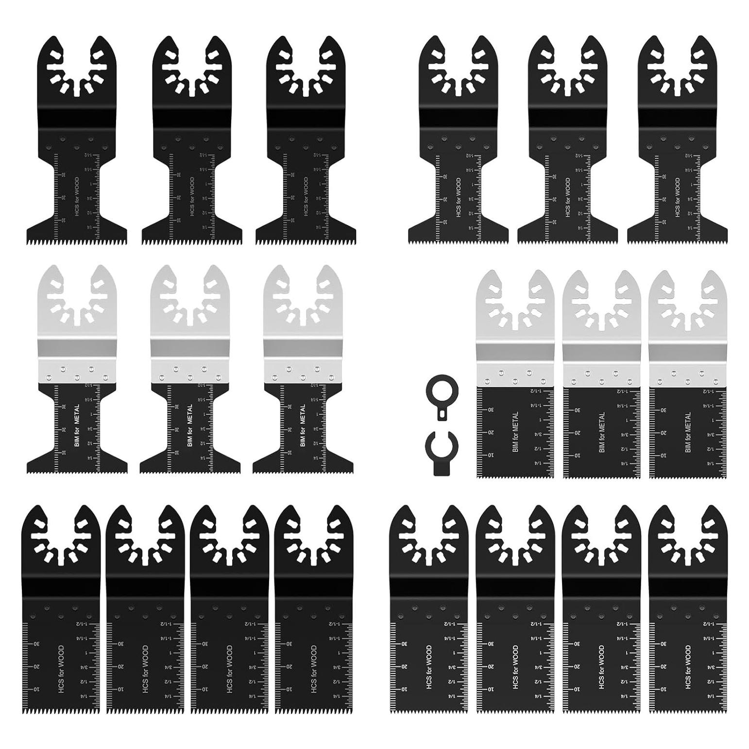 Kit de 20 Hojas de Sierra Oscilante SHASUXTING Multiusos