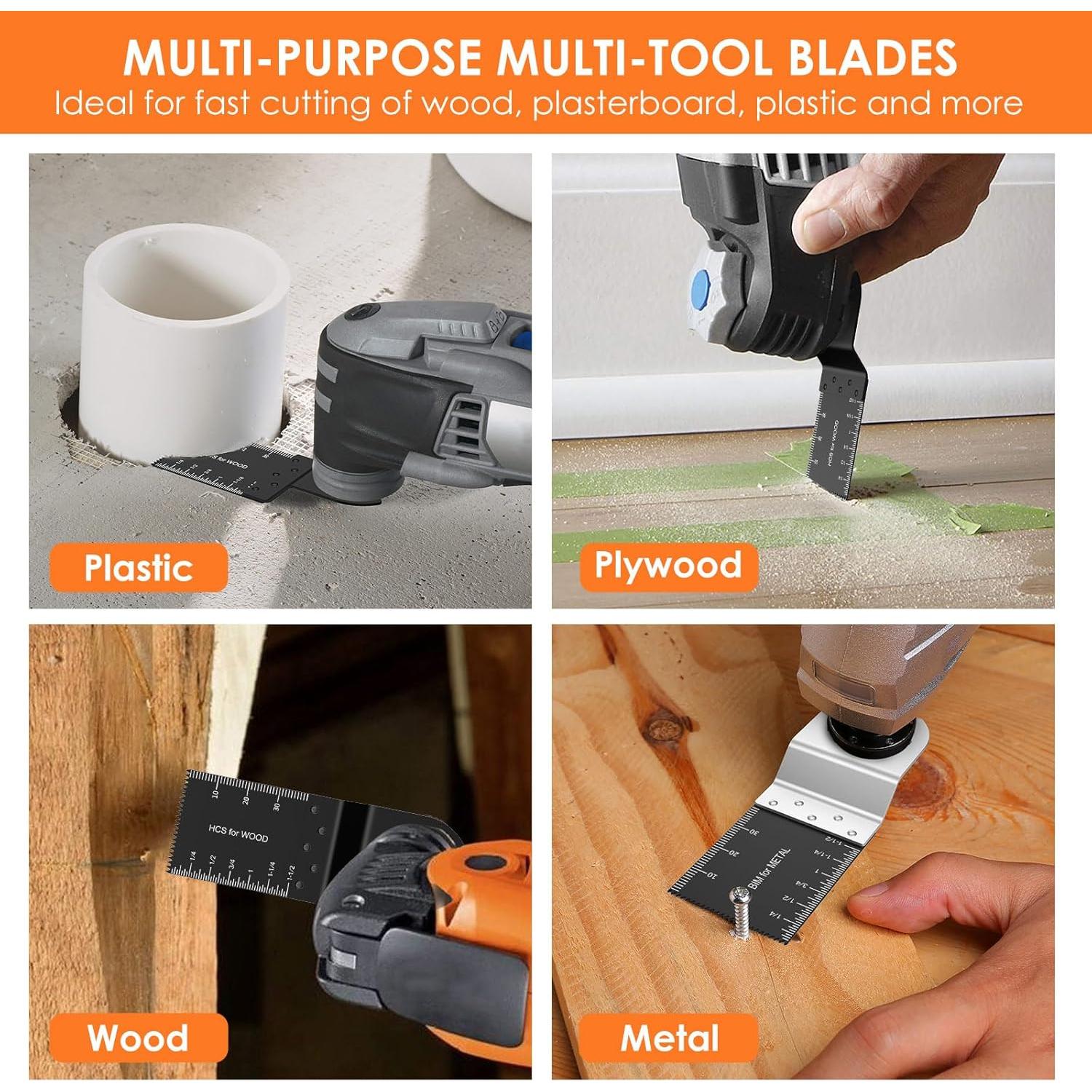 Kit de 20 Hojas de Sierra Oscilante SHASUXTING Multiusos