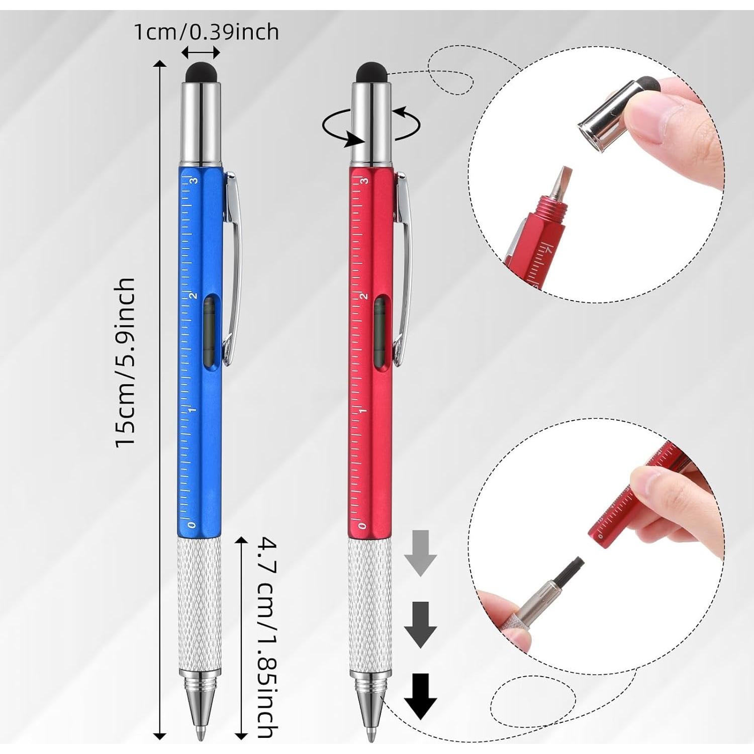 Bolígrafos Multifuncionales 6 en 1 Yeaqee - 40 Pcs