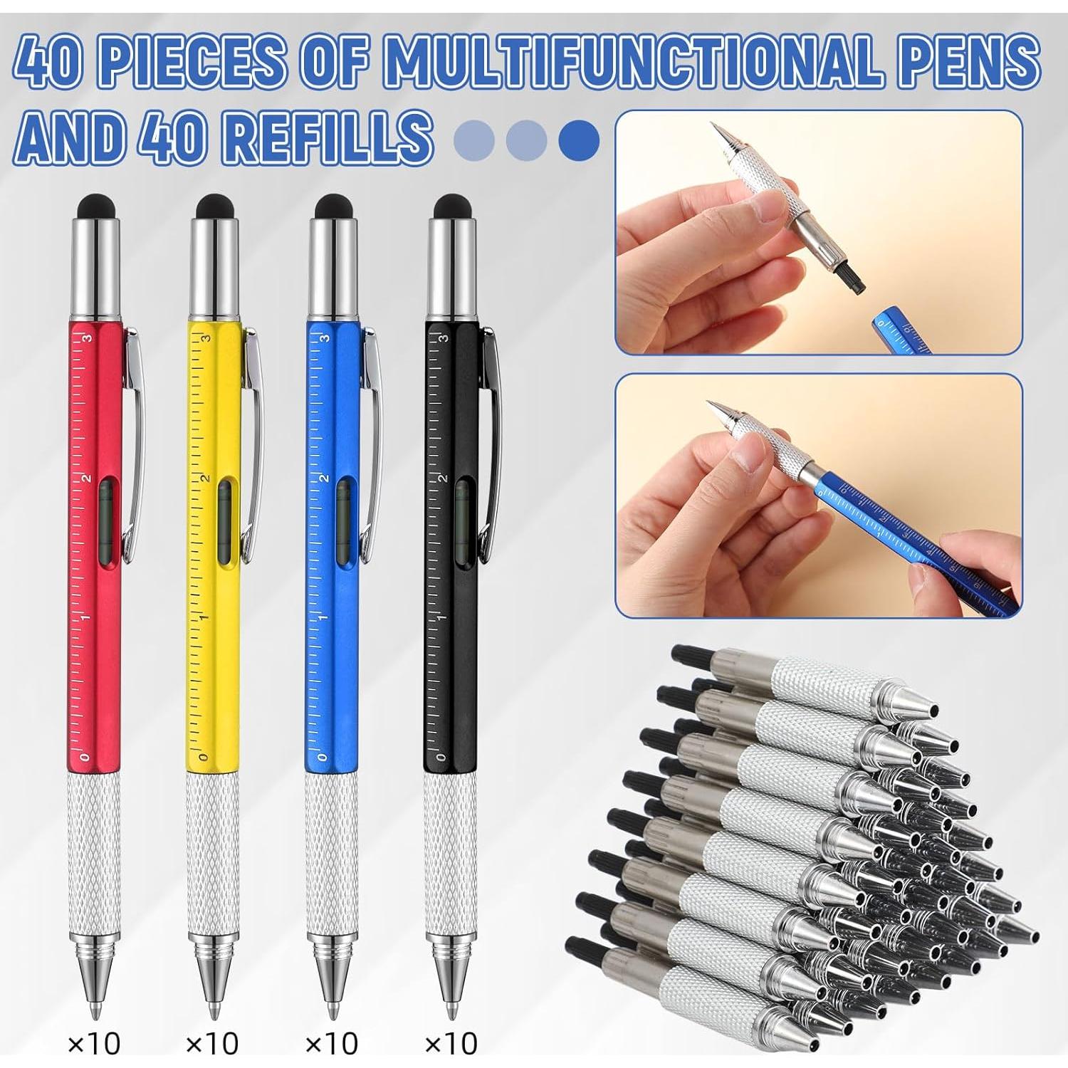 Bolígrafos Multifuncionales 6 en 1 Yeaqee - 40 Pcs