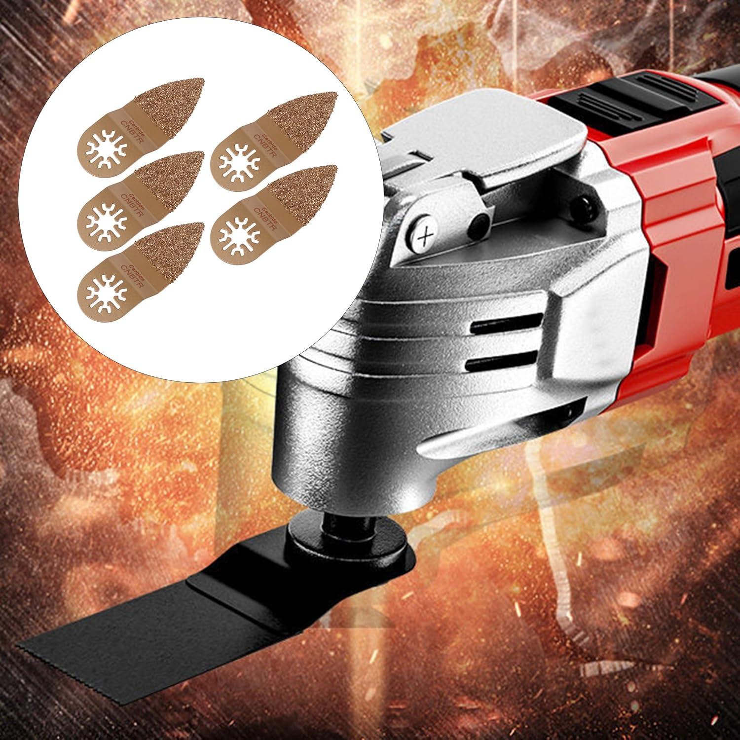 CNBTR 5 Piezas Almohadillas de Lijado Universal para Herramienta Oscilante