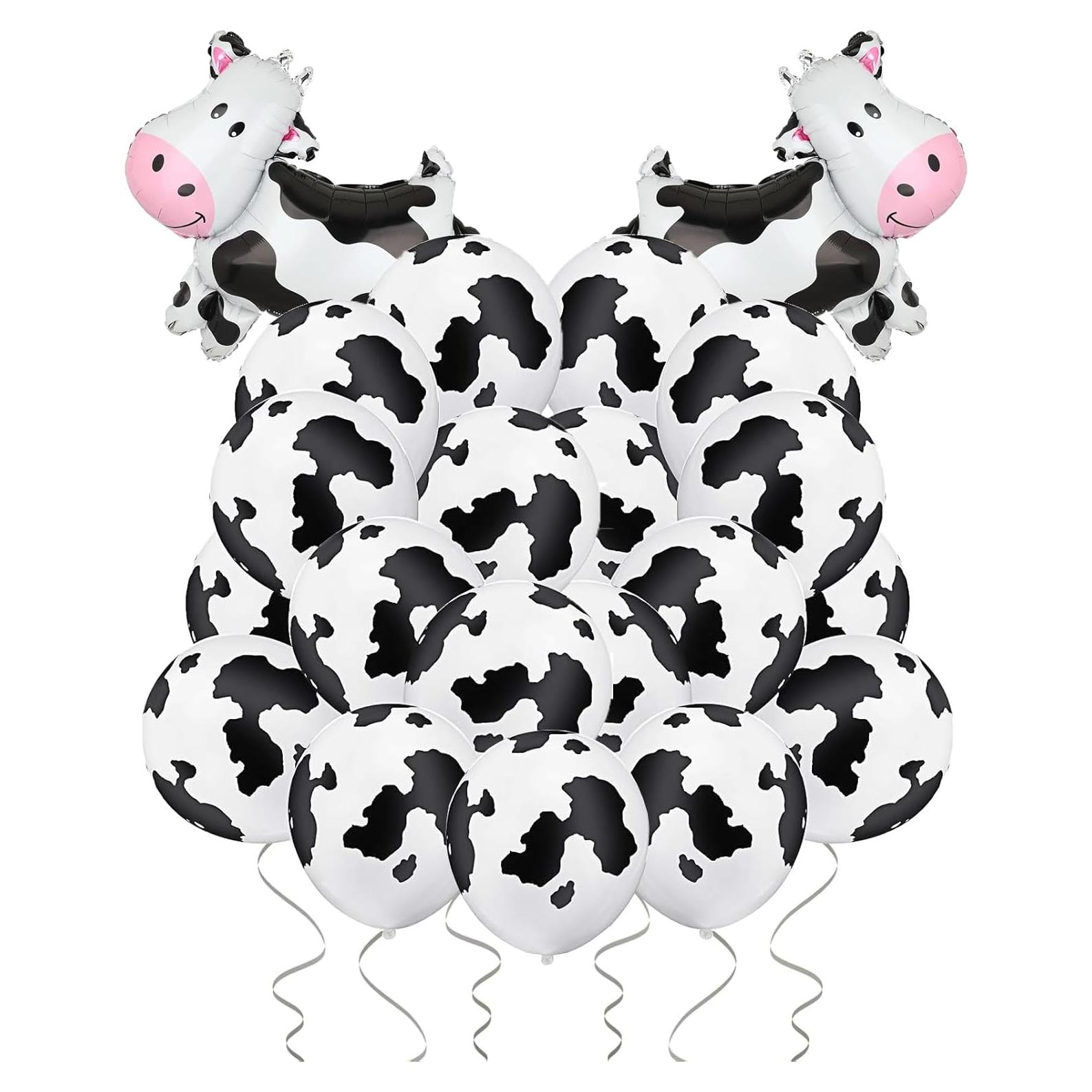 100 Globos de Vaca Hazyore 30 cm Decoración Fiesta Infantil