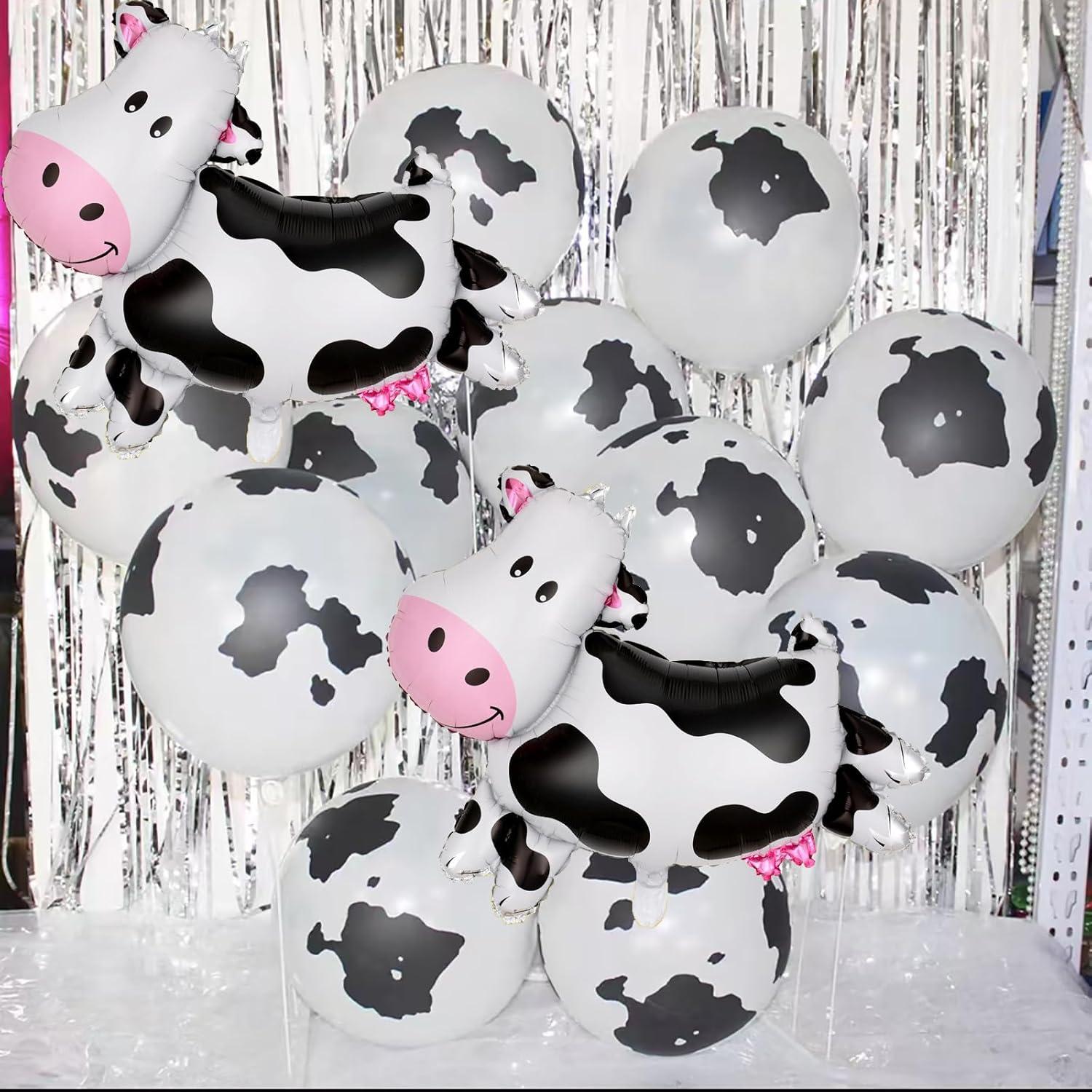 100 Globos de Vaca Hazyore 30 cm Decoración Fiesta Infantil