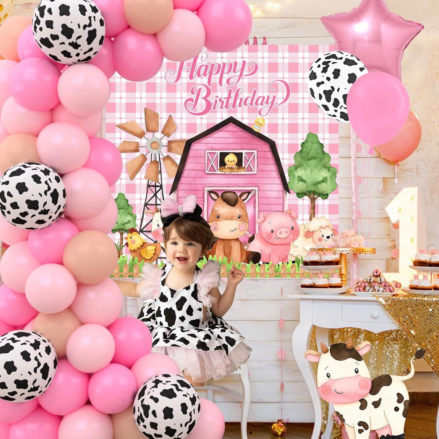 Decoración de Cumpleaños de Granja Staraise - Kit de Globos