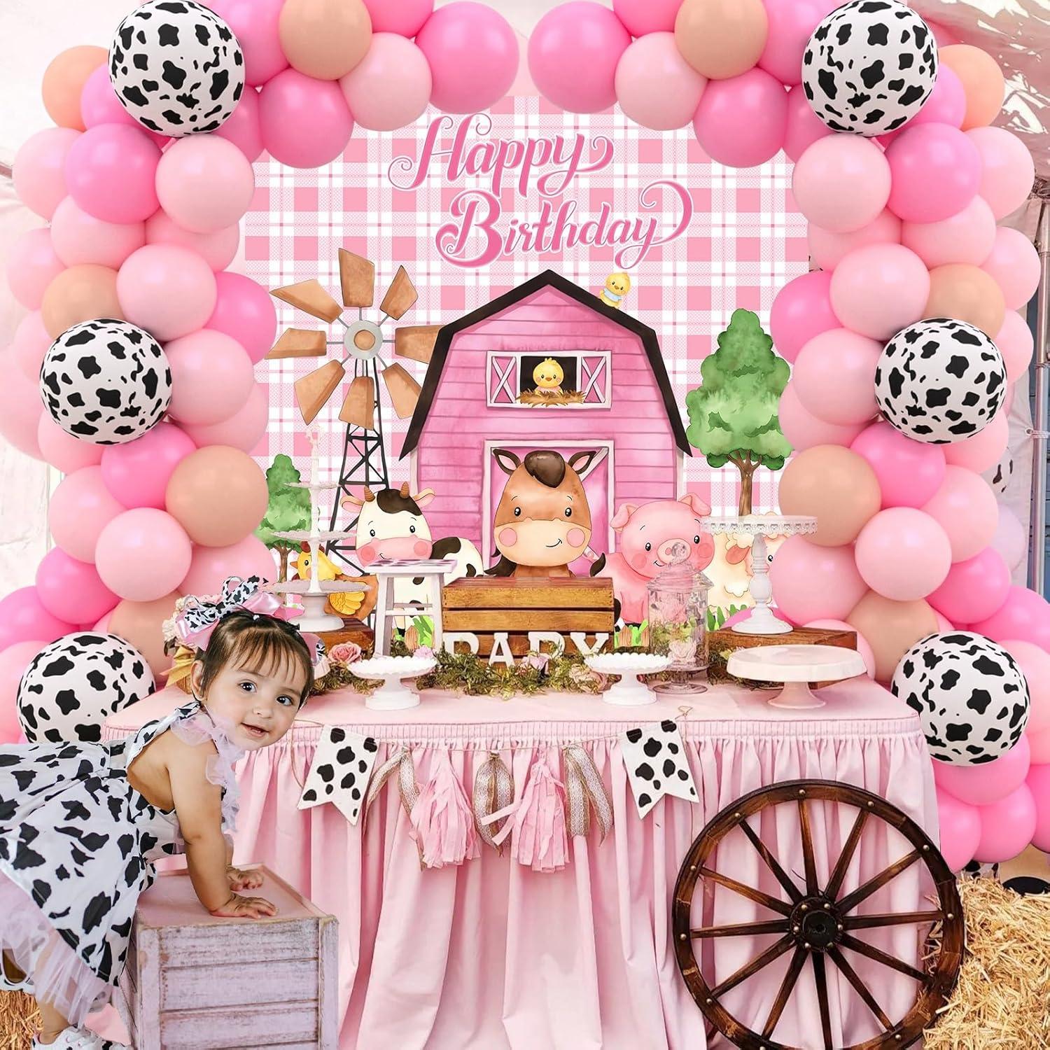 Decoración de Cumpleaños de Granja Staraise - Kit de Globos