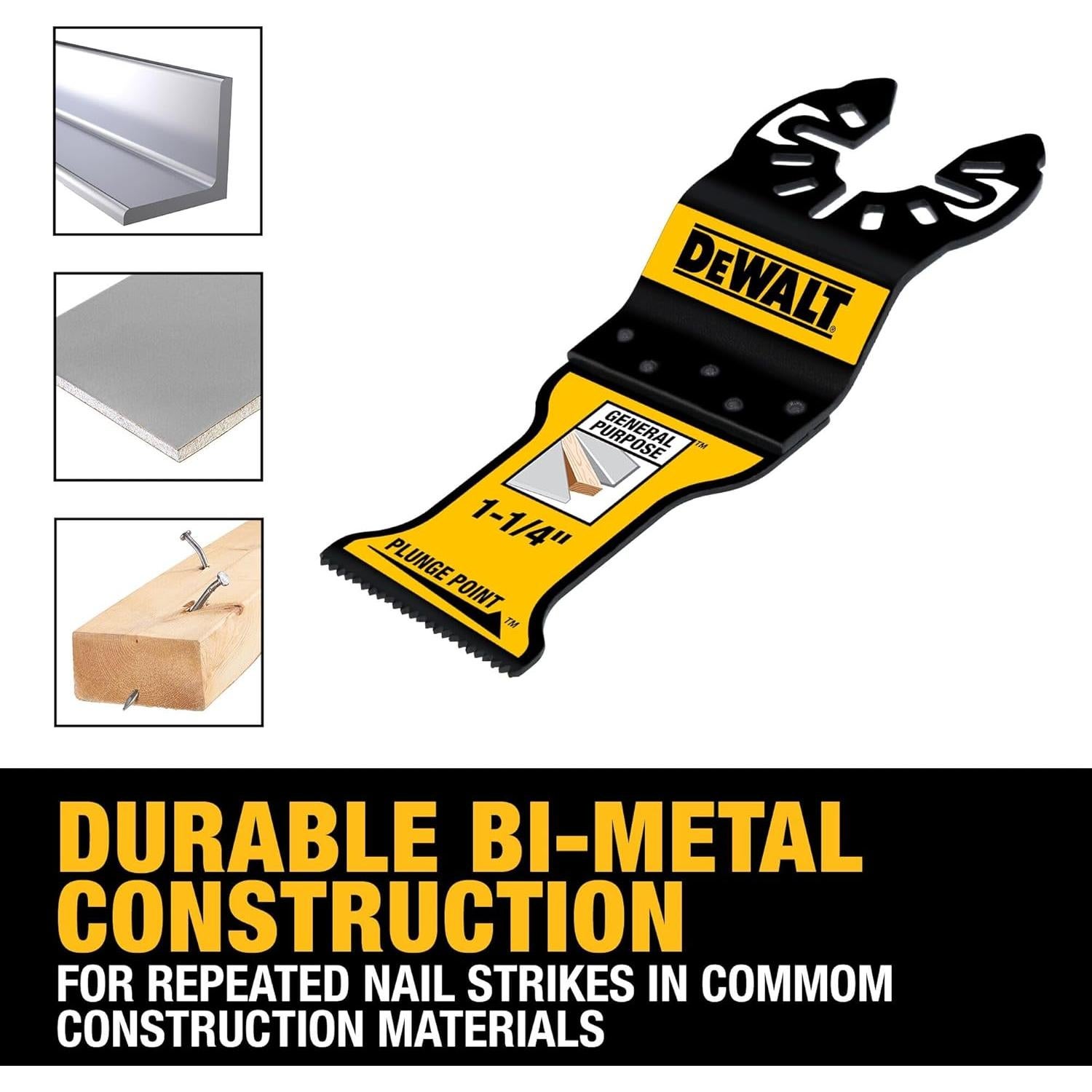Hoja Oscilante PlungePoint DEWALT 1.25" Propósito General Paquete 10