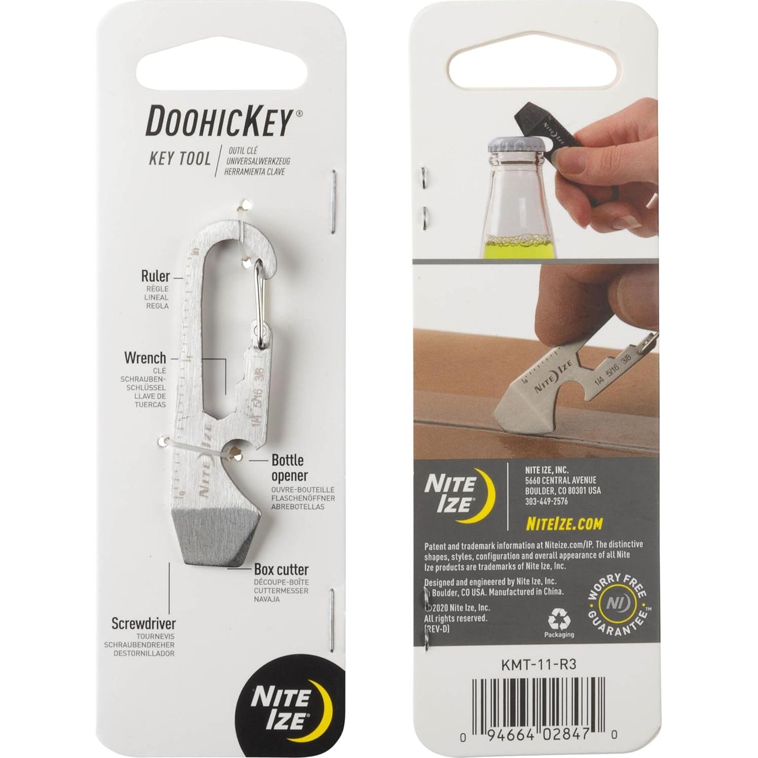 Nite Ize DoohicKey Multiherramienta Llave Acero Inoxidable 3 Piezas
