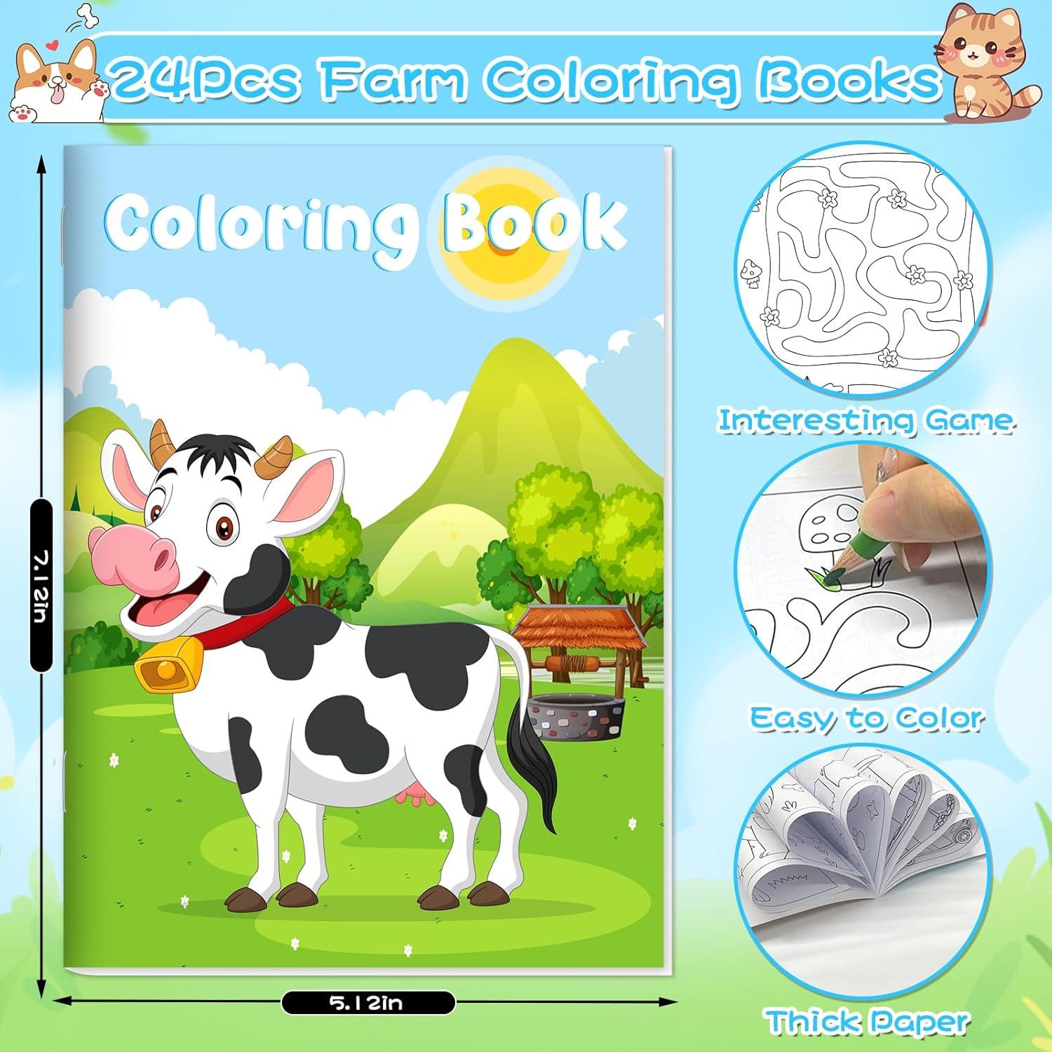 48 Libros de Colorear Animales de Granja Lionoble
