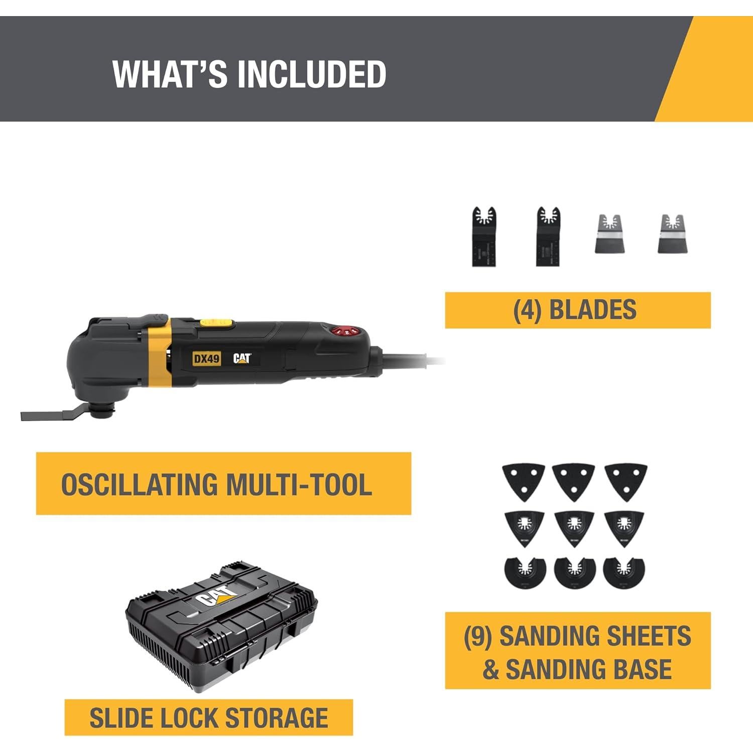 Herramienta Multiuso Oscilante Caterpillar DX49U 3.5 AMP