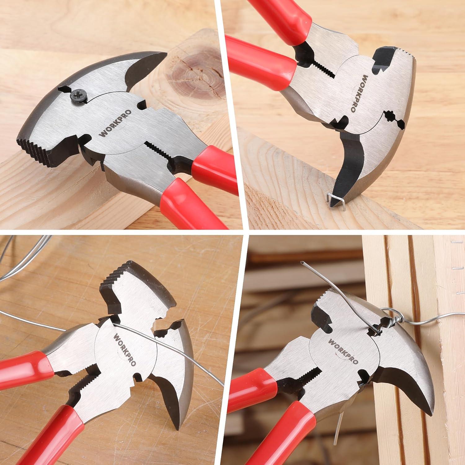 Pinzas de Cerco WORKPRO 10" Multifuncionales de Acero CR-V