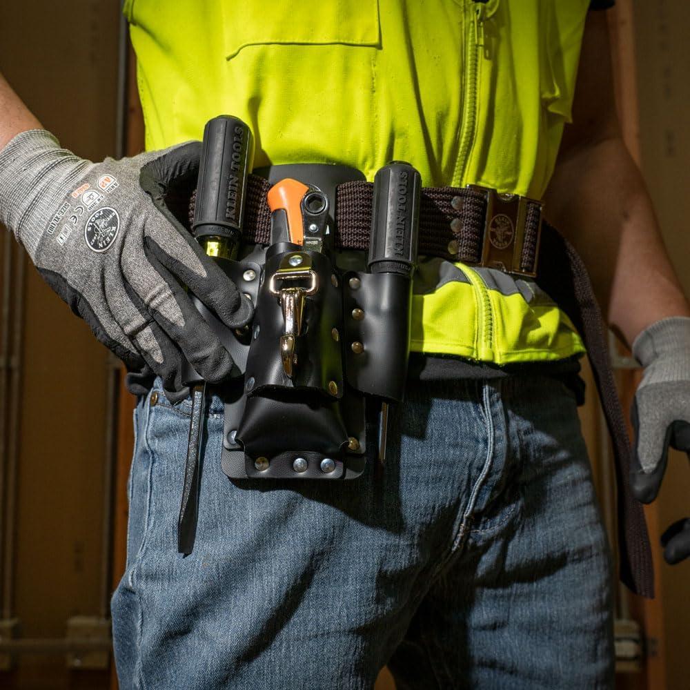 Bolsa de Herramientas Klein 5119 de Cuero con 4 Bolsillos