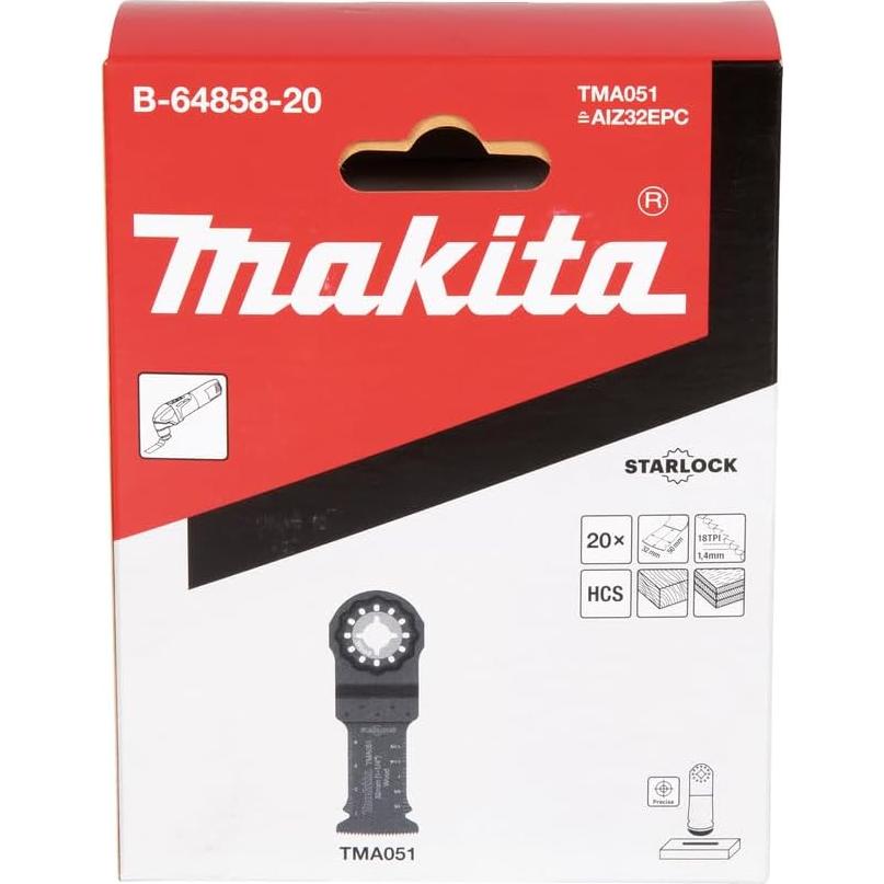 Hojas de Sierra de Corte de Inmersión Makita B-64858-20 - 20 Piezas