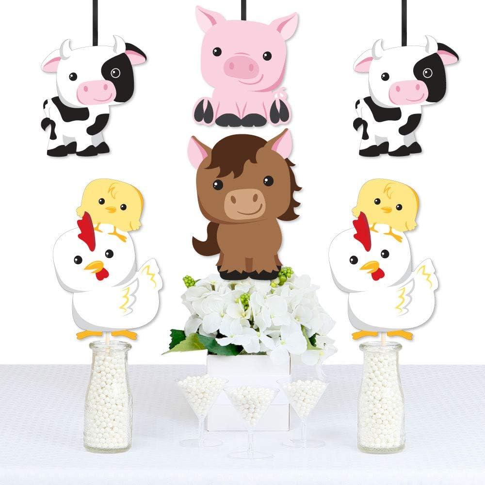 Decoraciones de Fiesta Animales de Granja Big Dot - Set 20 Piezas
