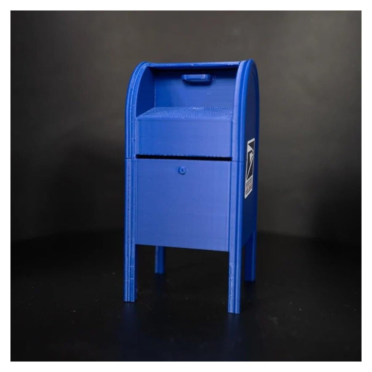 Dispensador de Sellos Postales OMCGAA Azul Hecho a Mano