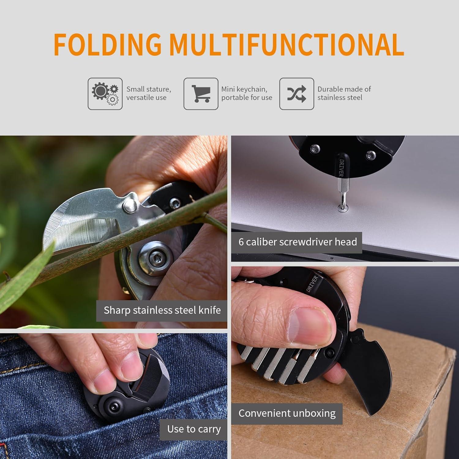 Herramienta Multifuncional EDC 7-en-1 DurableADD Plegable